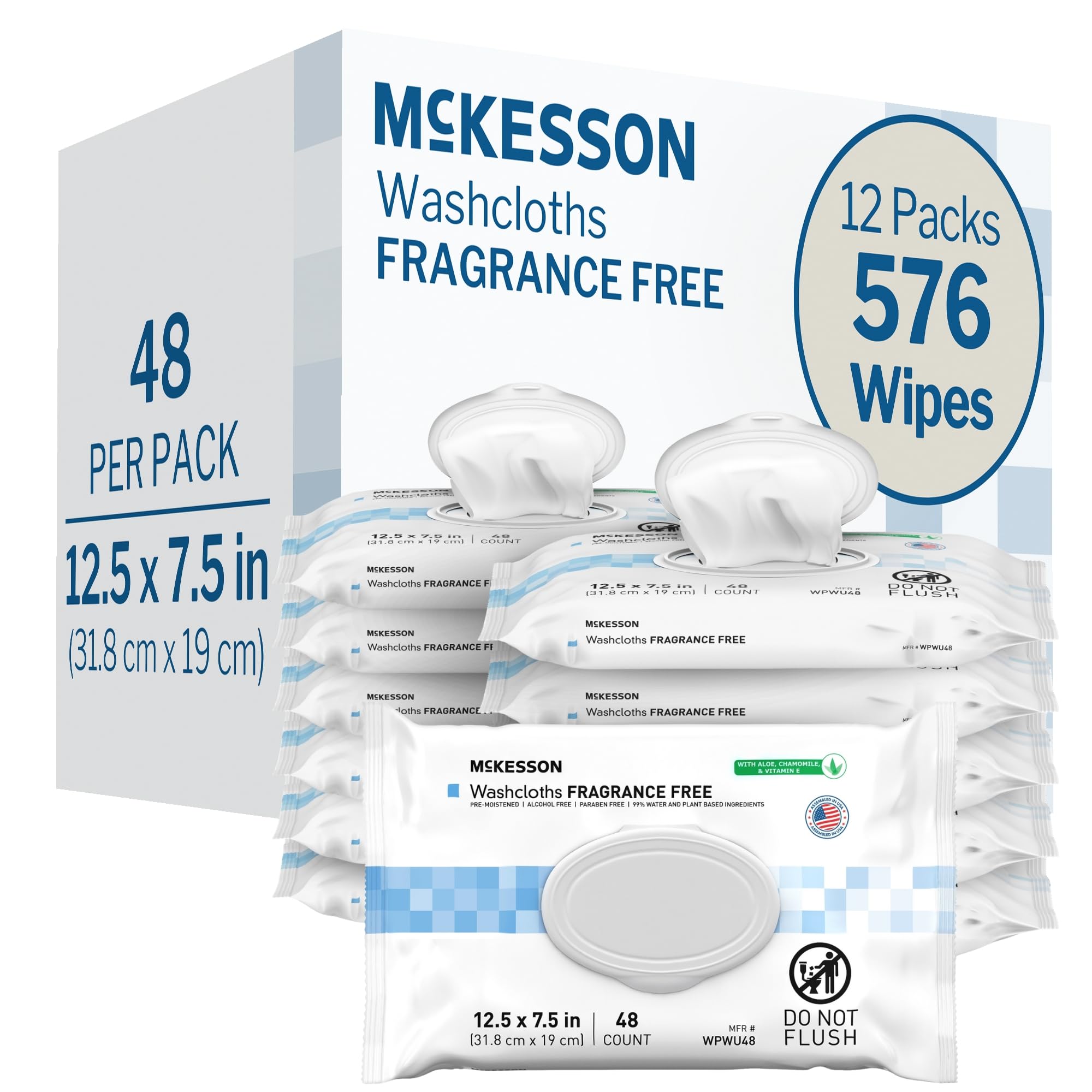 Washcloth Wipes (576 Count) - ModHome Supplies