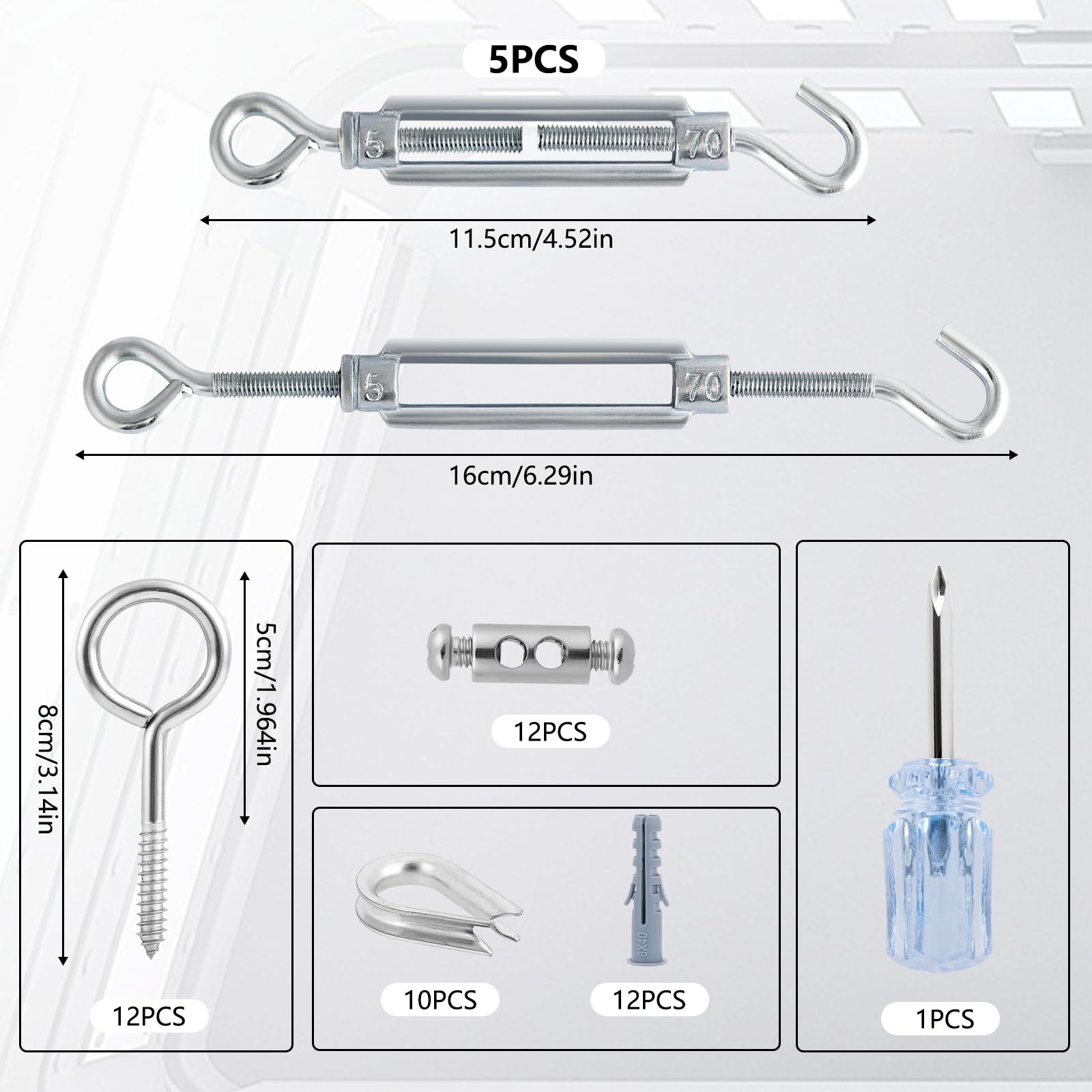 1 8" Clothesline Wire Kit