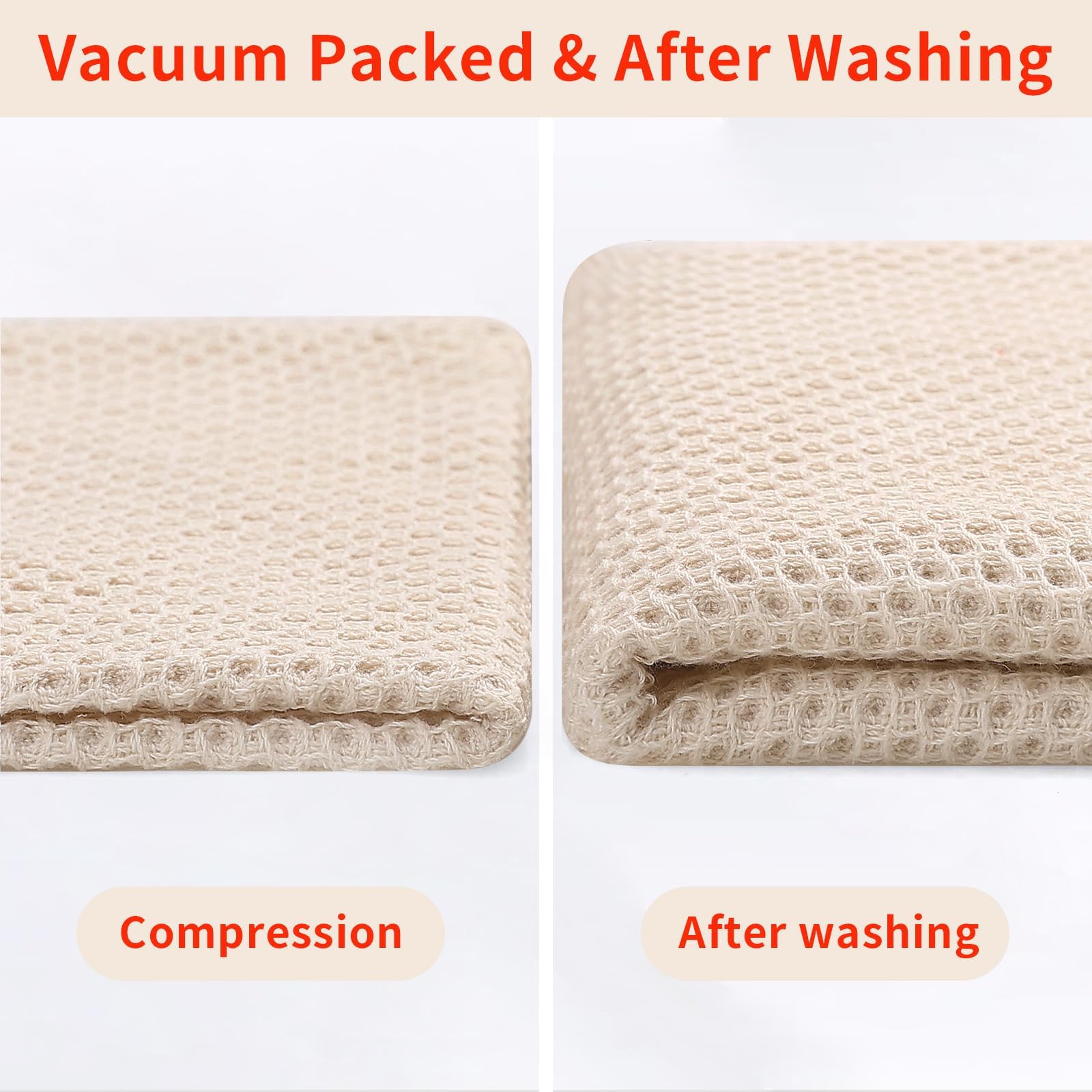 100% Cotton Waffle Weave Kitchen Dish Towels 18 (18 Count)