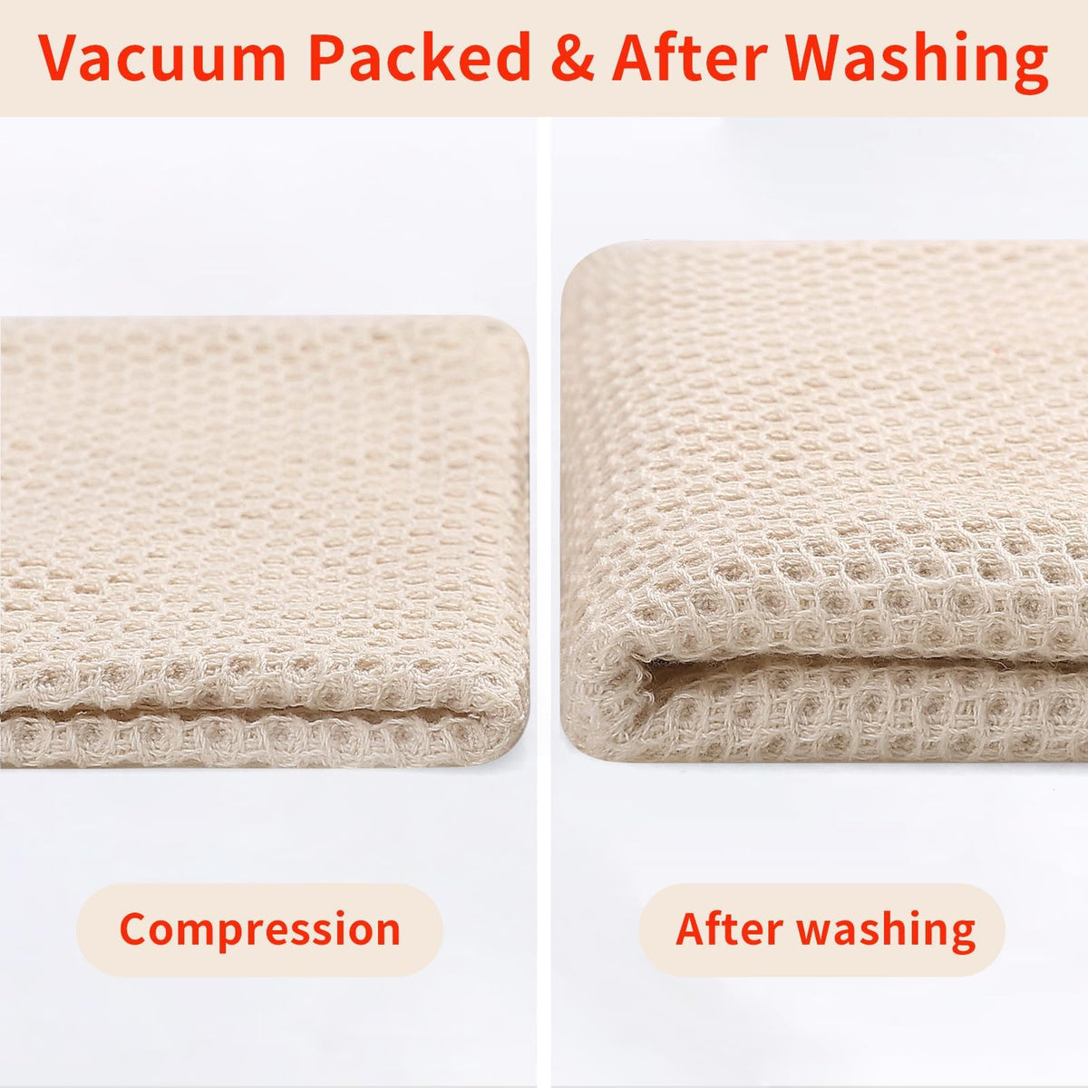 100% Cotton Waffle Weave Kitchen Dish Towels 24 (24 Count)