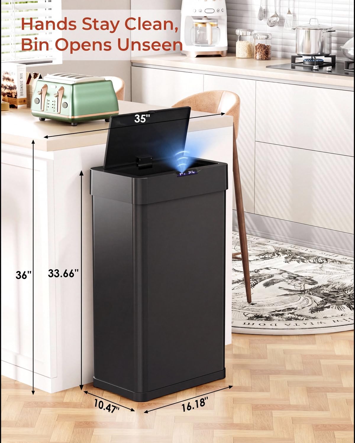 21.1 Gallon Motion Sensor Trash Can