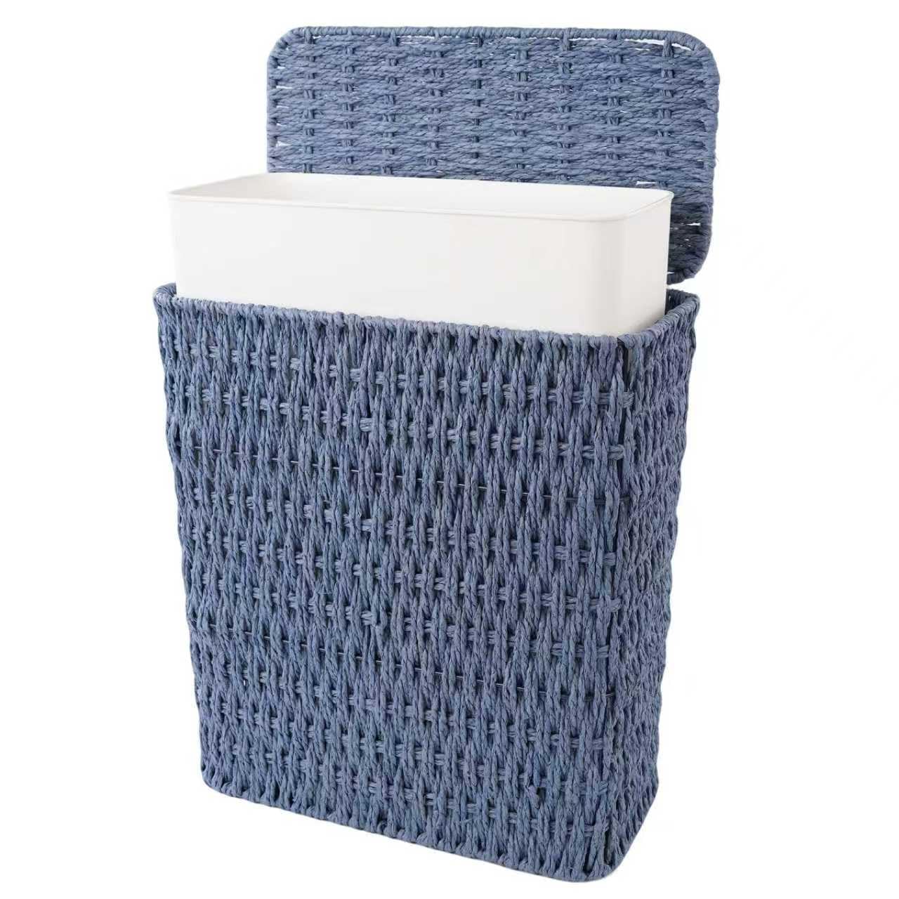 3 Gallon Paper Rope Bathroom Trash Can