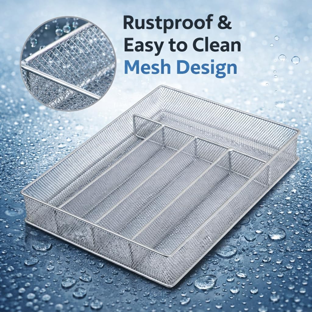 Metal Silverware Organizer for In
