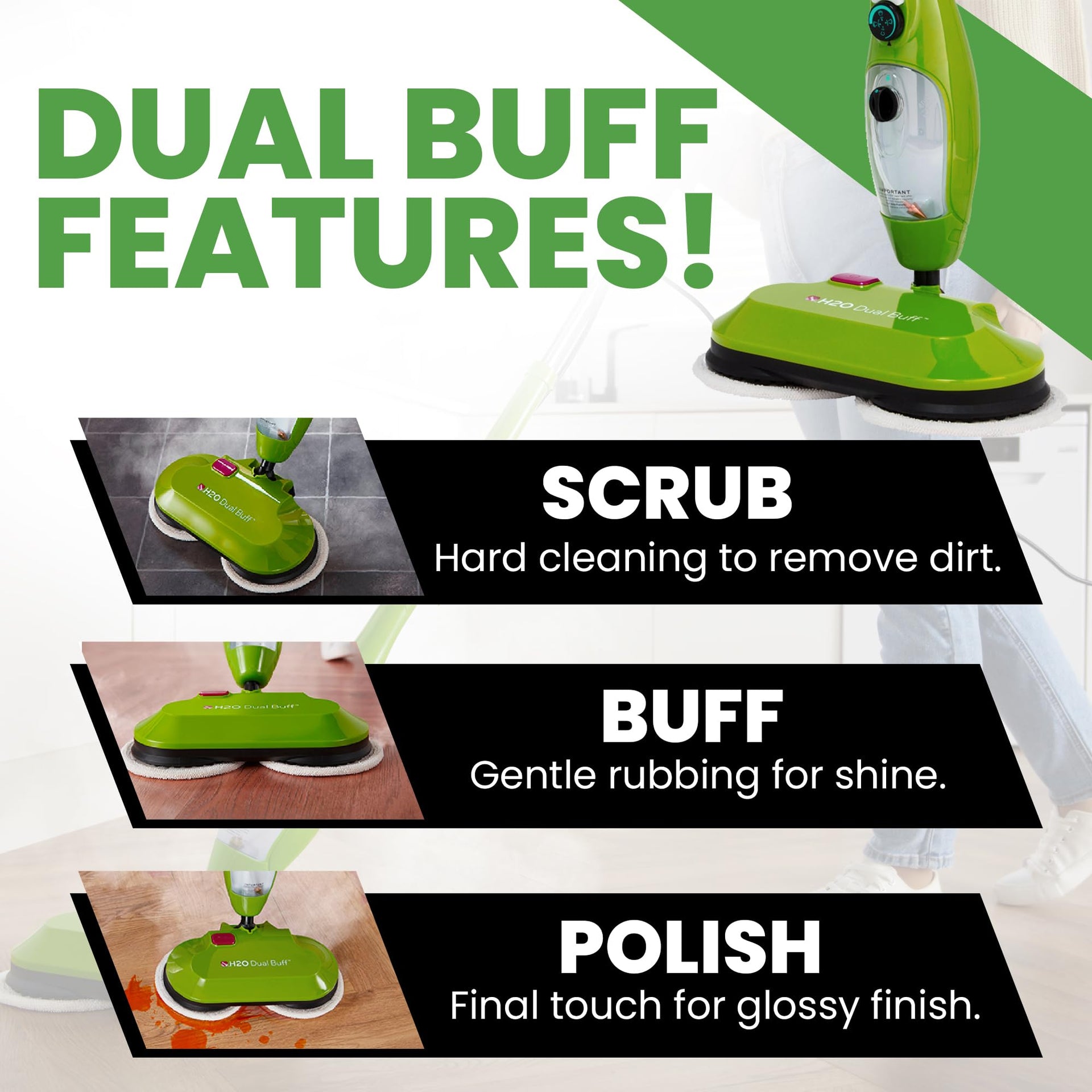 X5 Dual Buff Steam Mop
