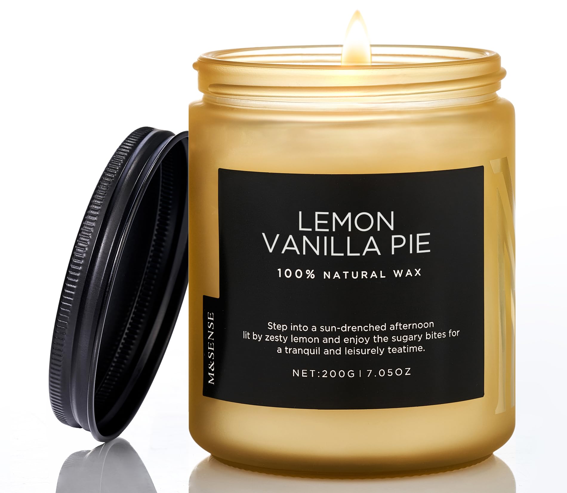 Lemon Vanilla Scented Candles for Home (7.05 Ounce)