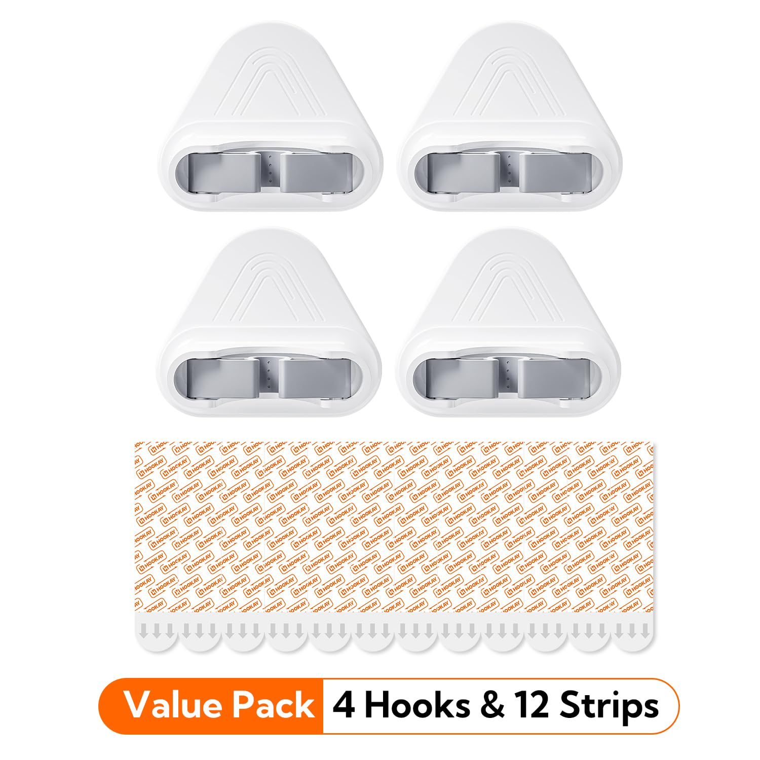 10lbs Broom and Mop Grippers Wall Hooks (4 Count)