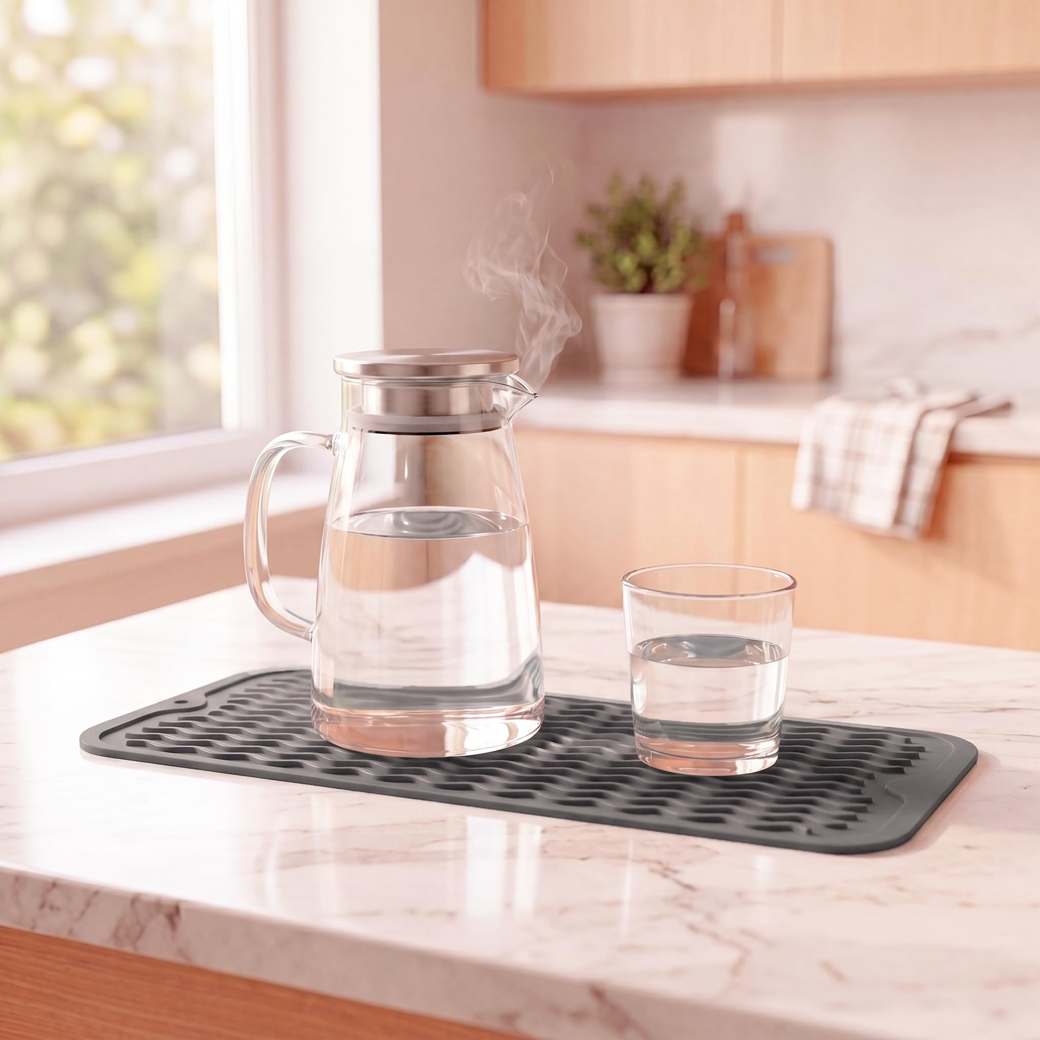 Silicone Dish Drying Mat for Multiple Usage