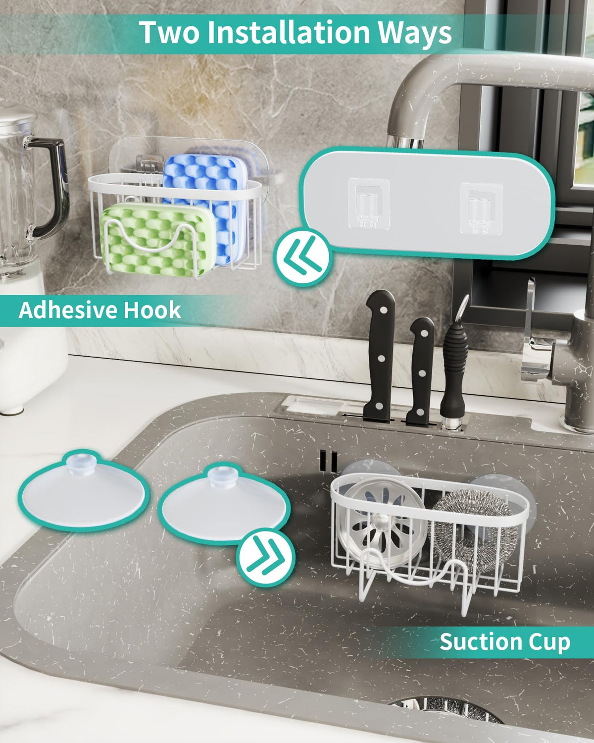 Sponge Holder for Kitchen Sink