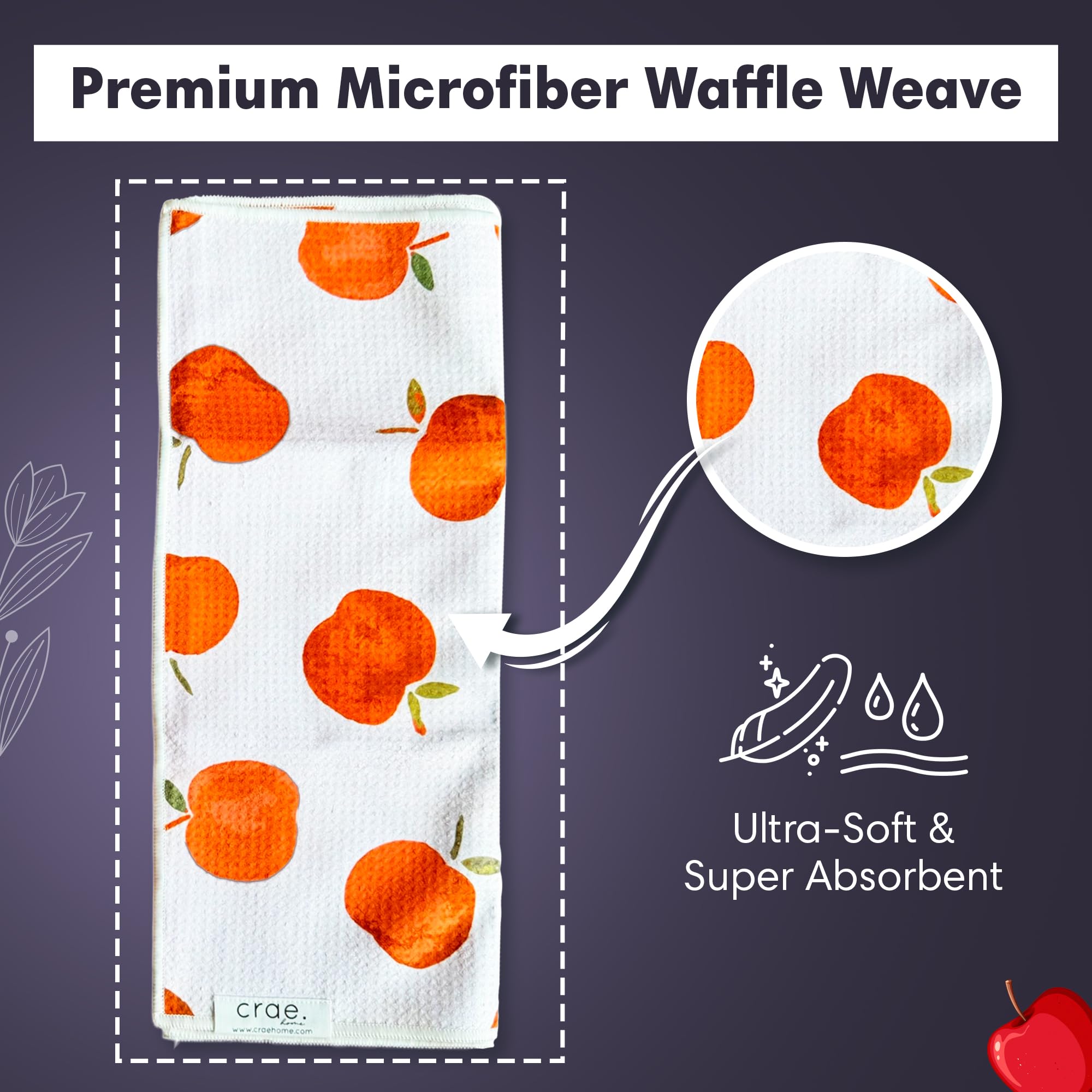 Double Sided Microfiber Hand Towels (2 Count)