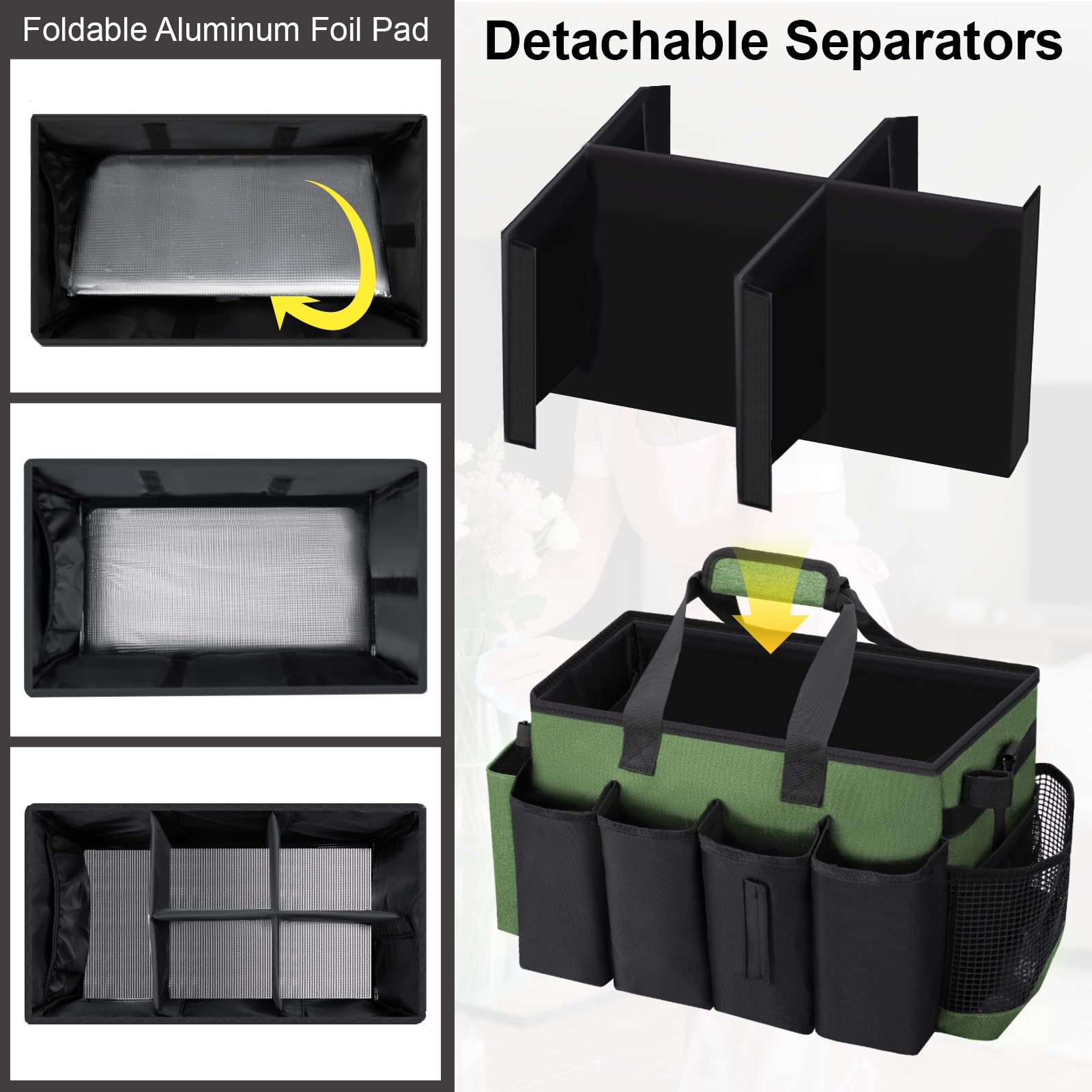 Wearable Large Cleaning Caddy Bag for Housekeepers