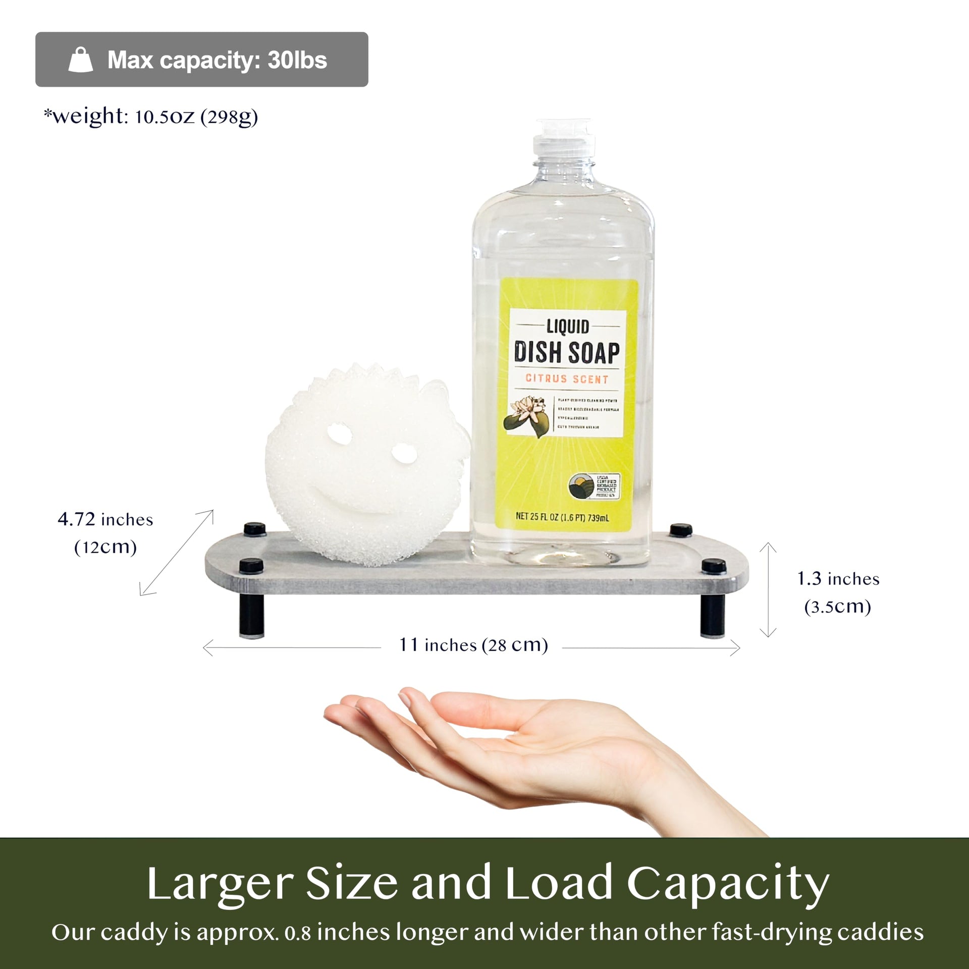 2PCS Absorbing Stone Soap Tray (2 Piece)