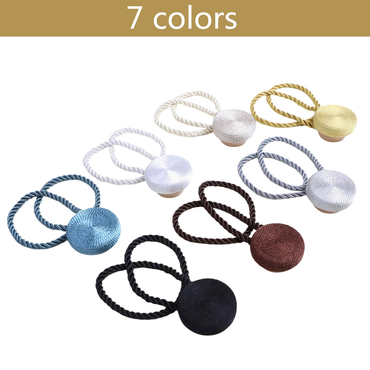 Magnetic Curtain Tiebacks (4 Count)
