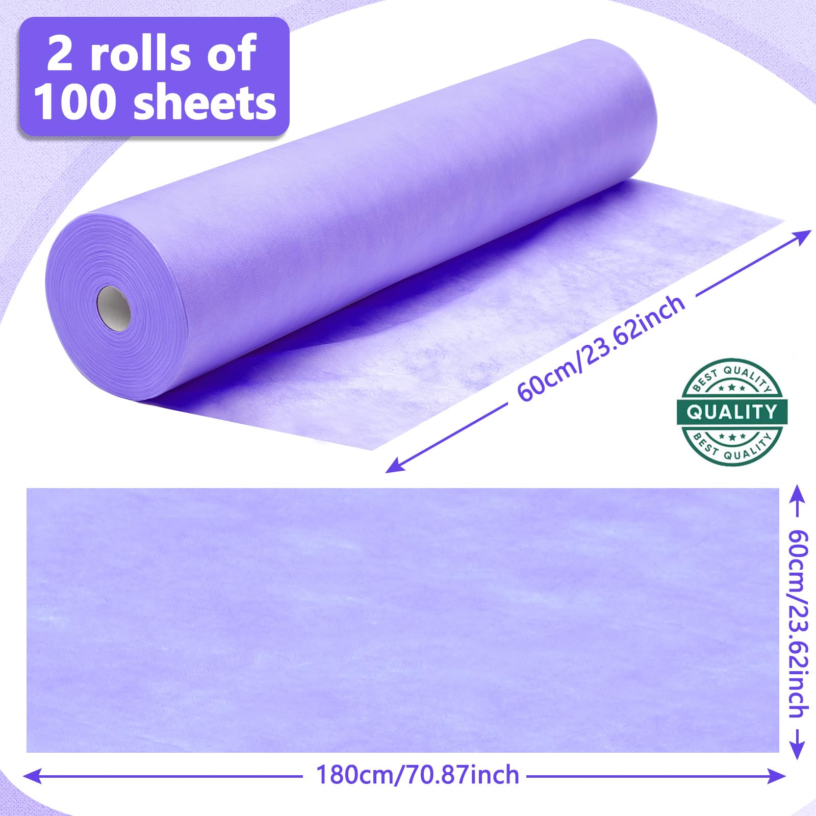 2 Rolls Disposable Massage Table Sheets (2 Count)