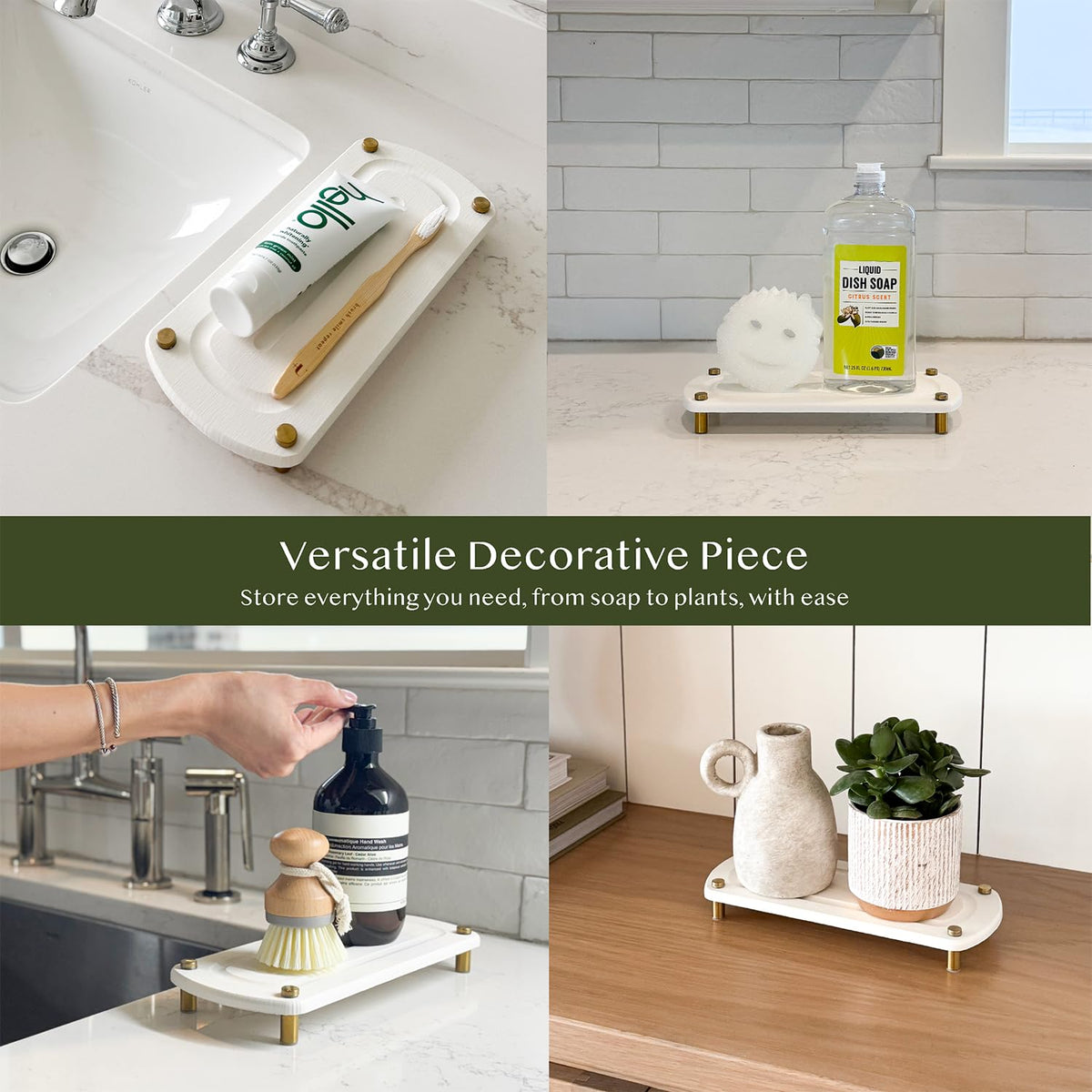 2PCS Absorbing Stone Soap Tray (2 Piece)