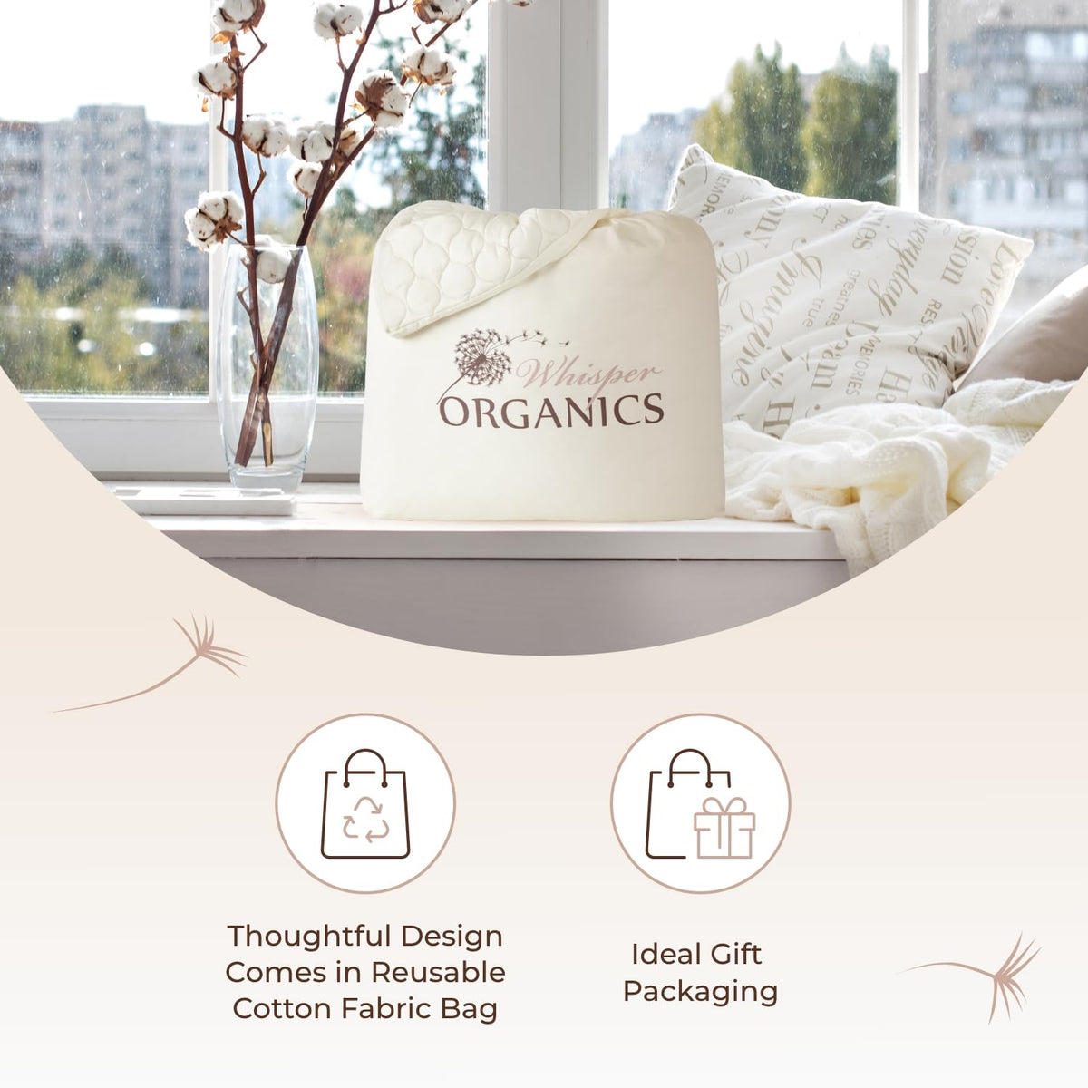 100% Cotton Organic Mattress Pad
