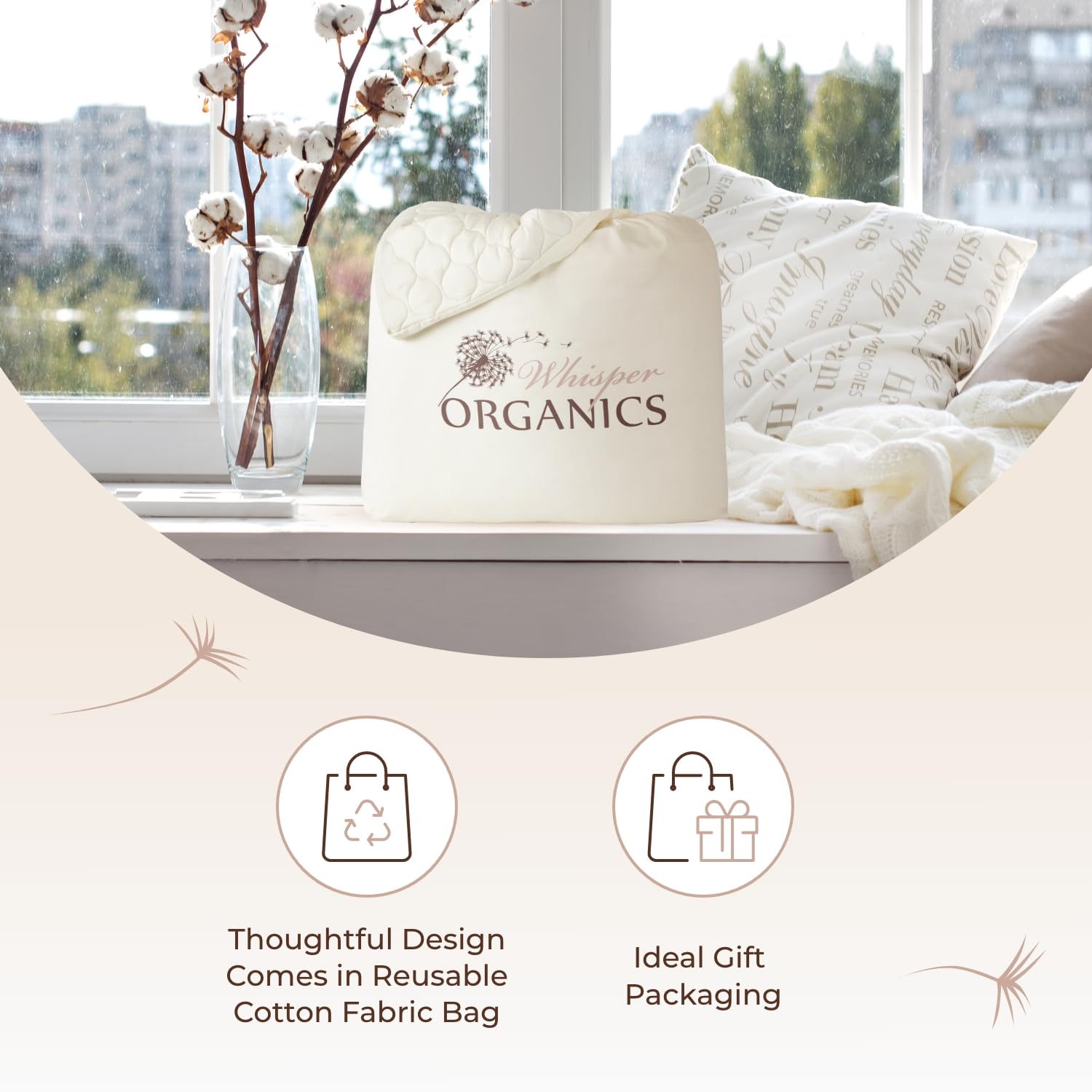 100% Cotton Organic Mattress Pad