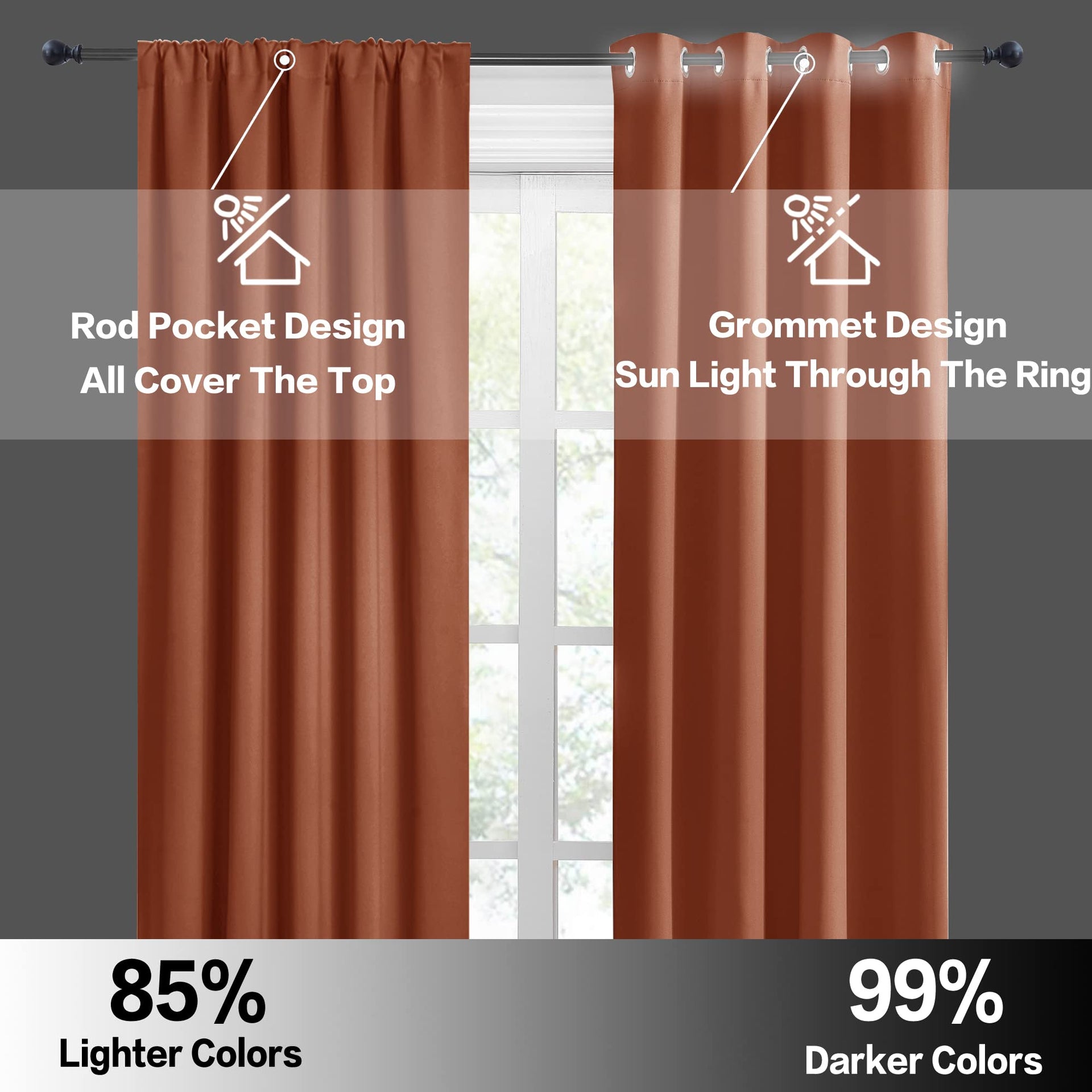 RV Curtains for Camper Windows (2 Count)