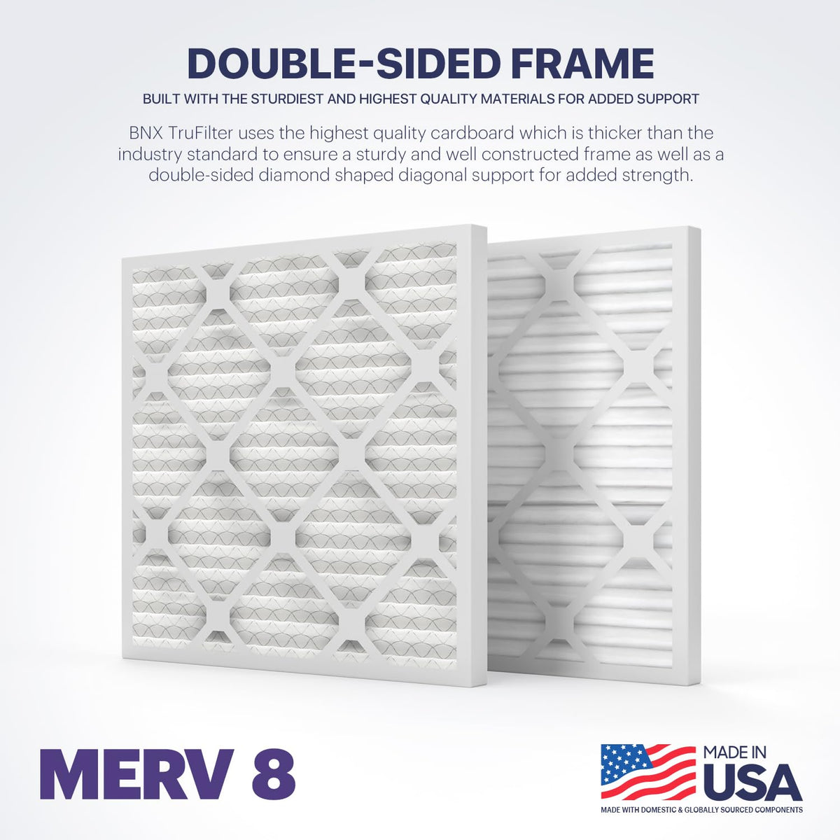 TruFilter 24x24x1 Air Filter MERV 8 (4 Count)