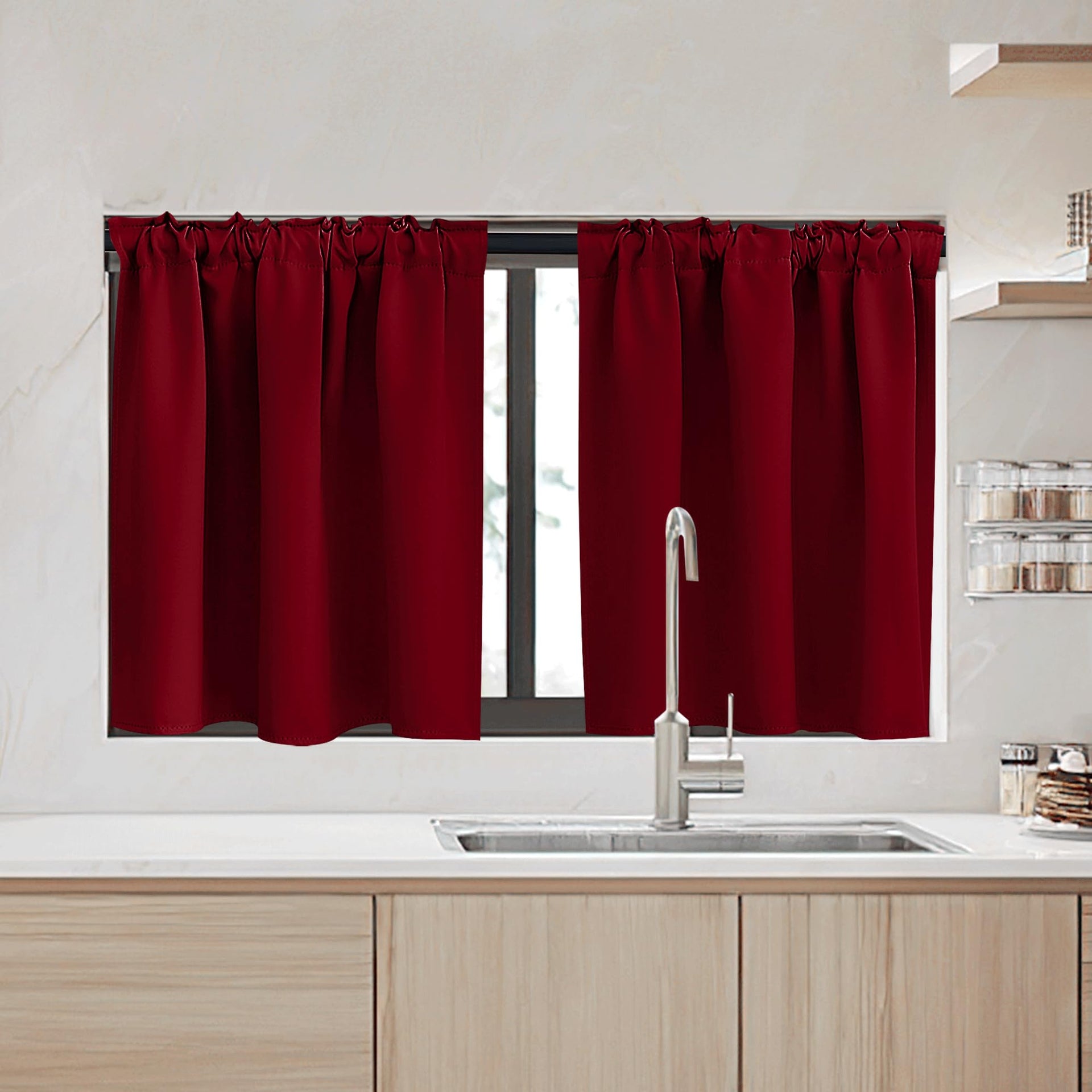 Kitchen Window Curtains (2 Count)