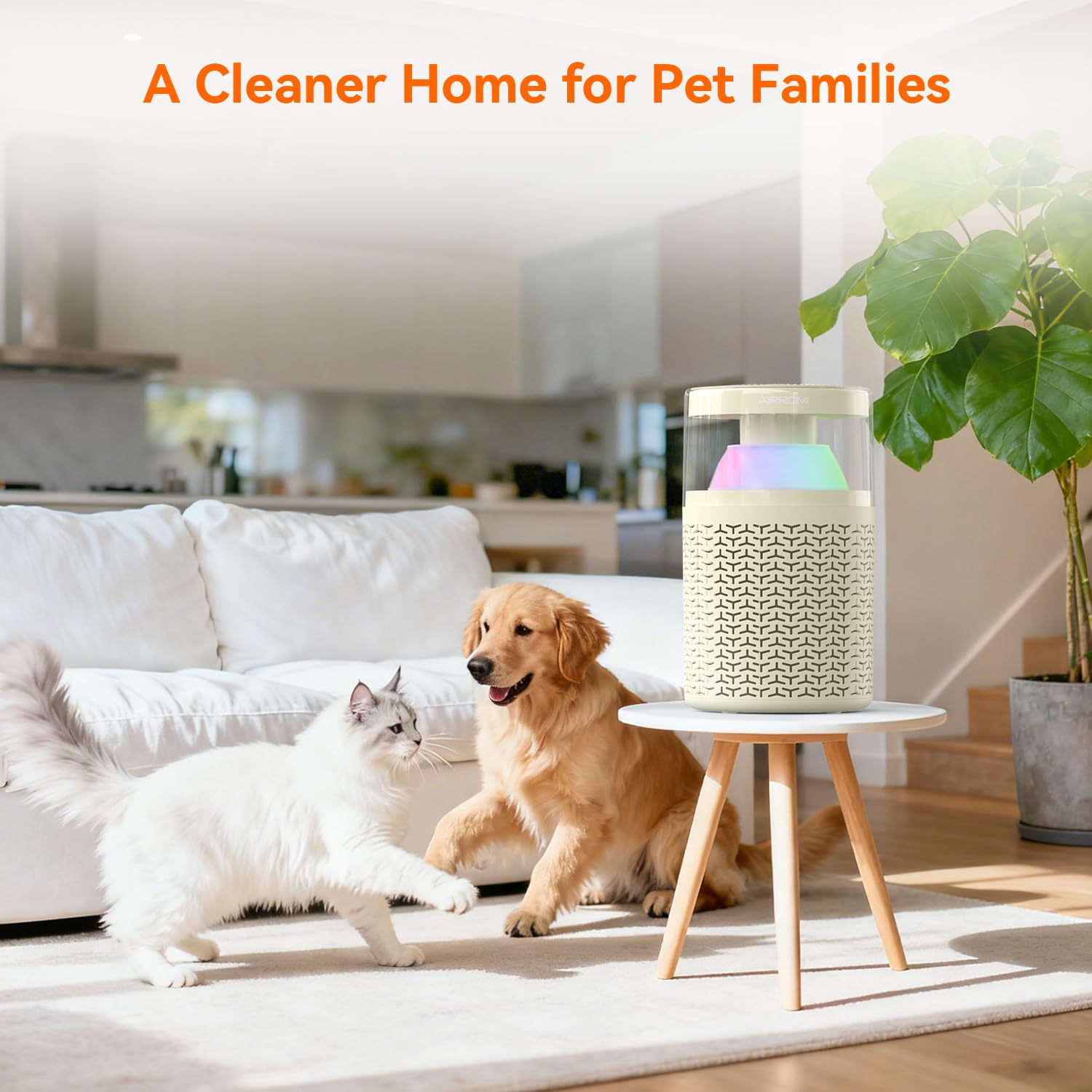 Pet Air Purifier for Home & Bedroom