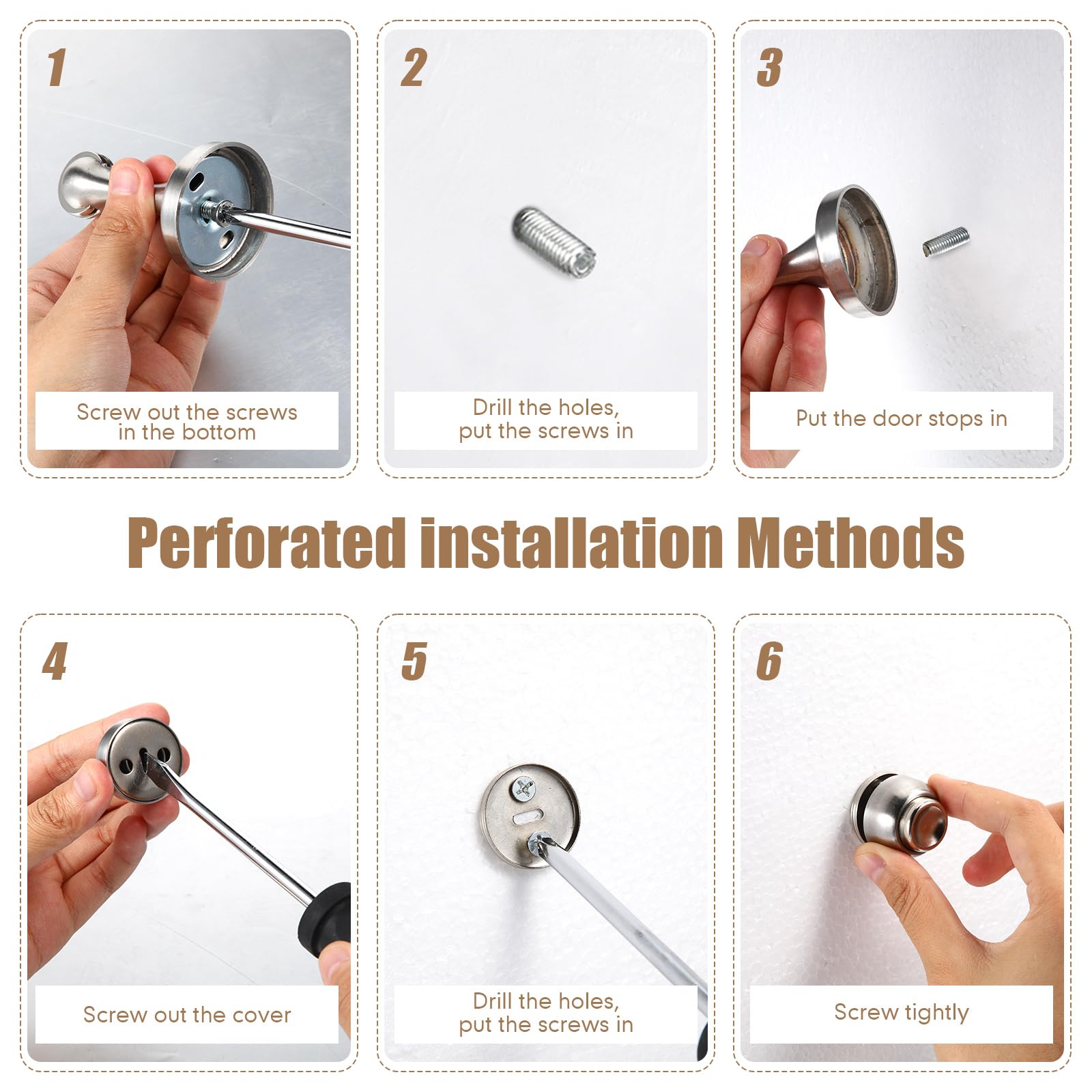 8 Pcs Magnetic Door Stopper