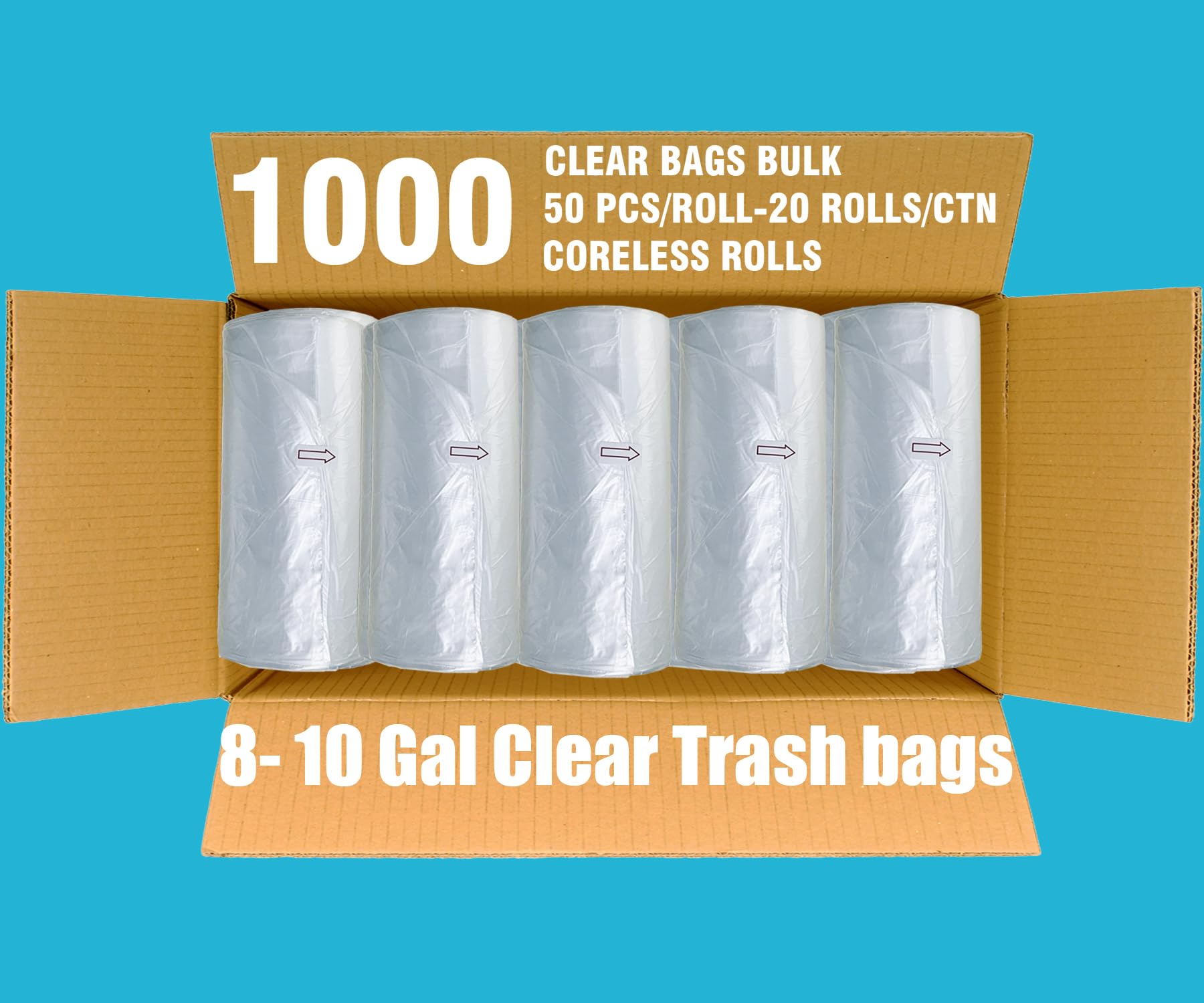Trash Bags 8 10 Gallon (1000 Count)