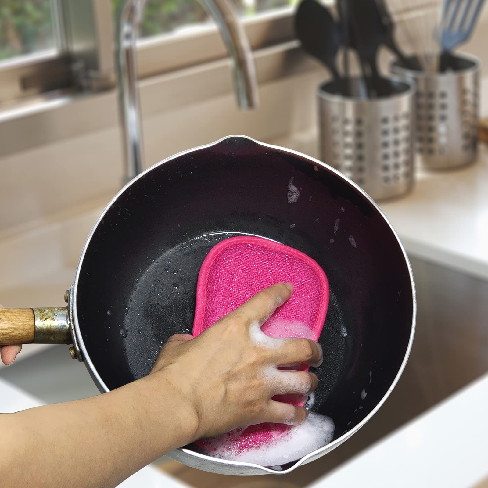 Kitchen Dish Sponge Scrubber Non Scratch (5 Count)