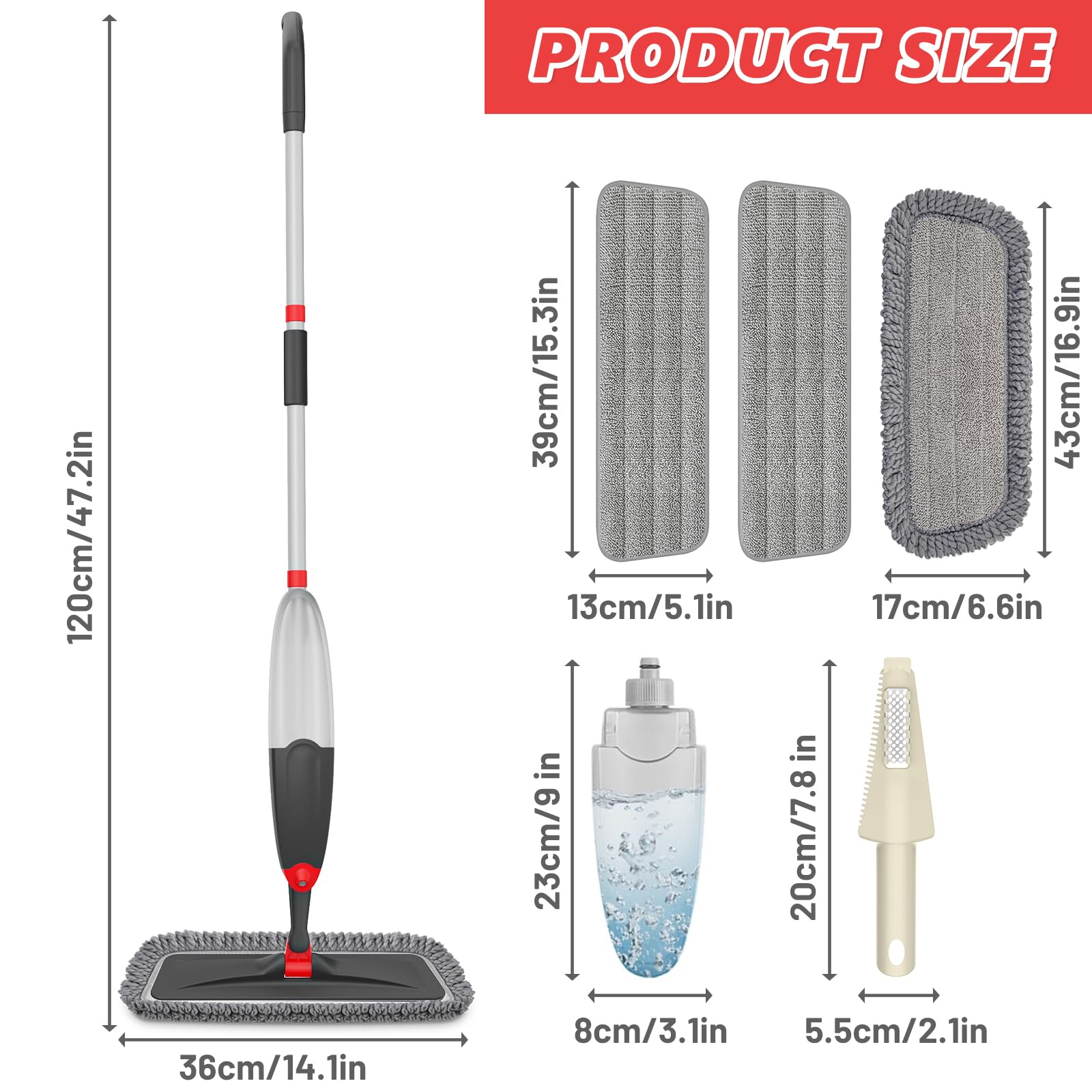 Microfiber Hardwood Floor Mop