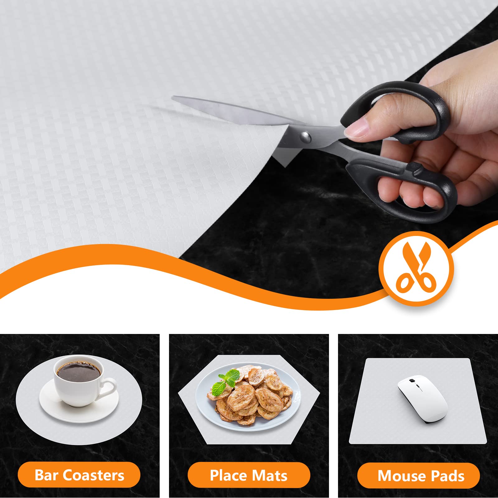 Shelf Liners for Kitchen Cabinets Non Adhensive
