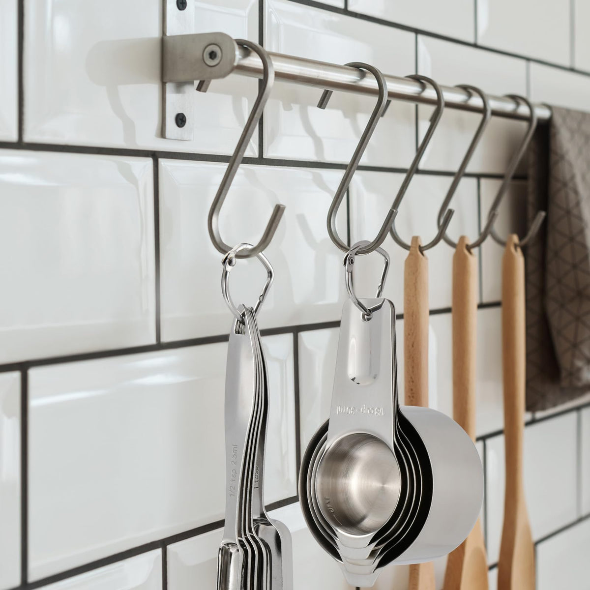 Stainless Steel Measuring Cups and Spoons Set of 10 (10 Count)