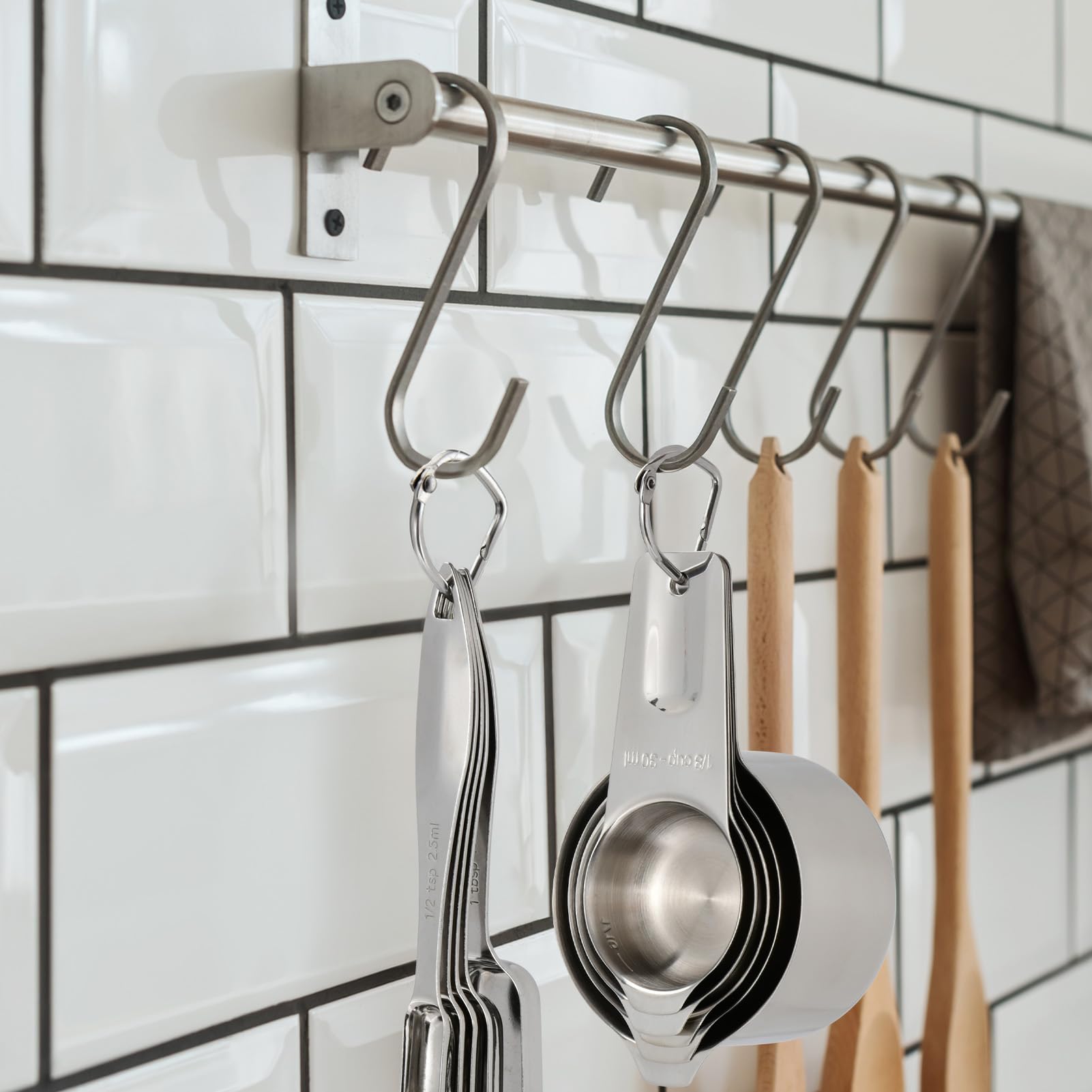 Stainless Steel Measuring Cups and Spoons Set of 10 (10 Count)
