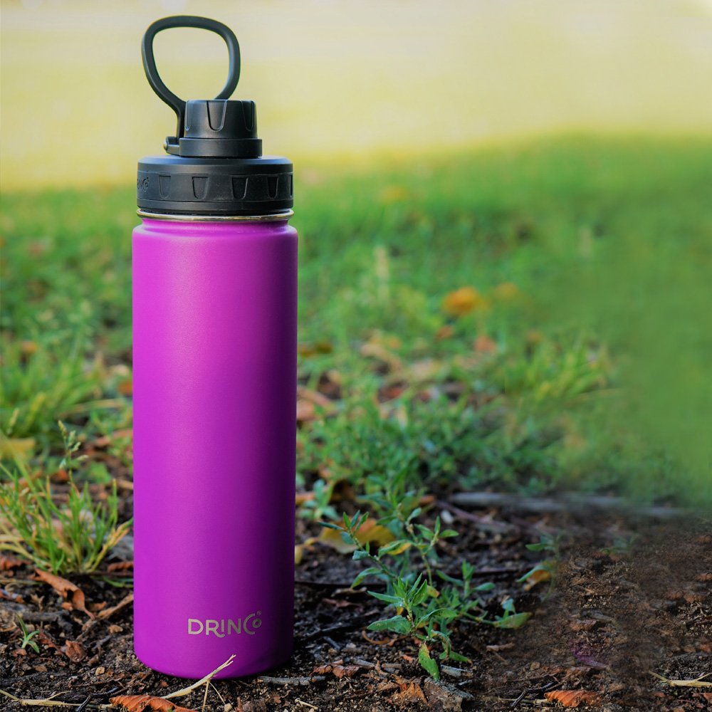 Stainless Steel Water Bottle Spout Lid Vacuum Insulated Double Wall Water Bottle Wide Mouth