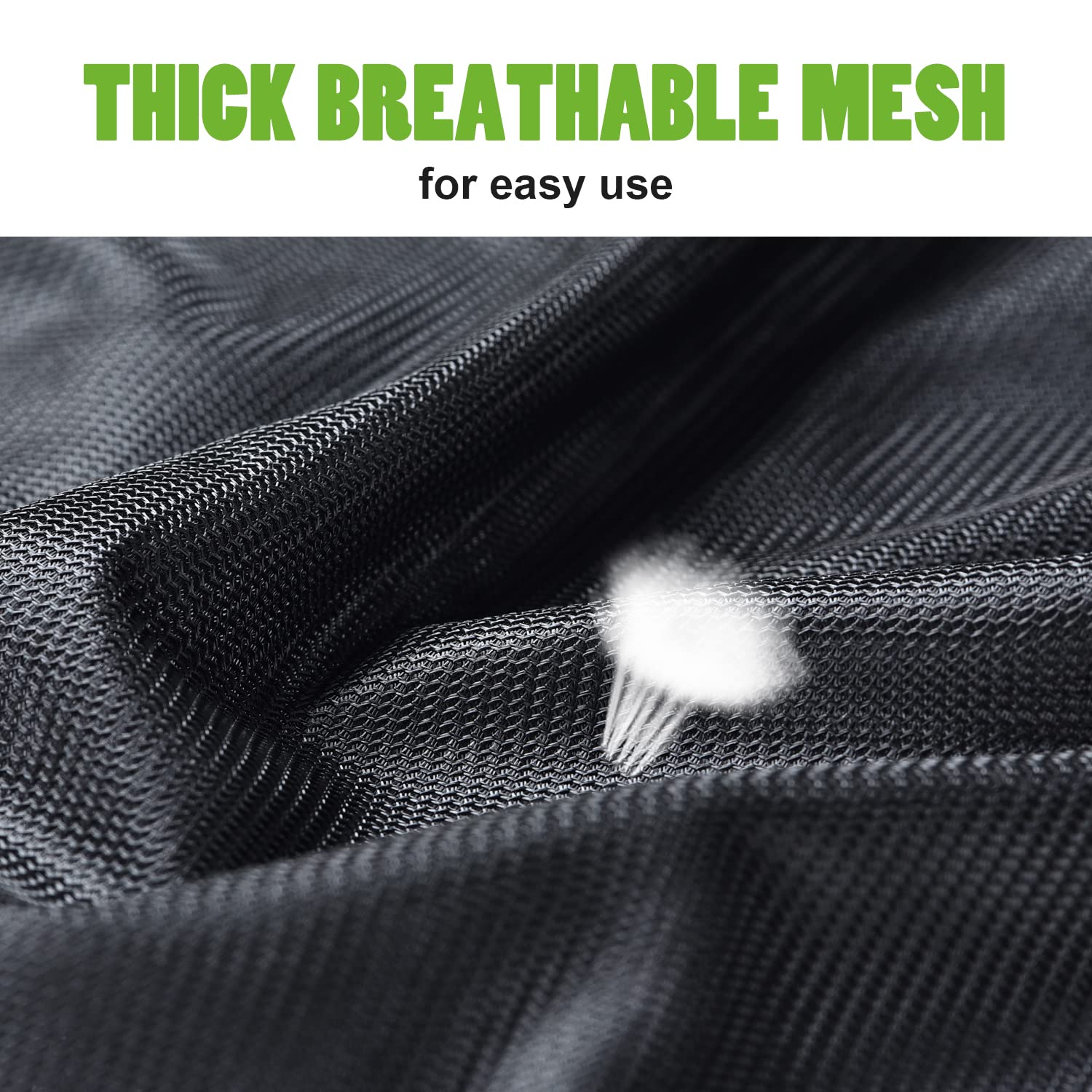 20x24 inch Mesh Laundry Bags 2 Pack Fine Mesh Heavy Duty Drawstring Bag Washable Medium Toy Sack Washing Bag for Home Dorm Hotel Camp Beach Travel Storage Don't Drying (2 Count)