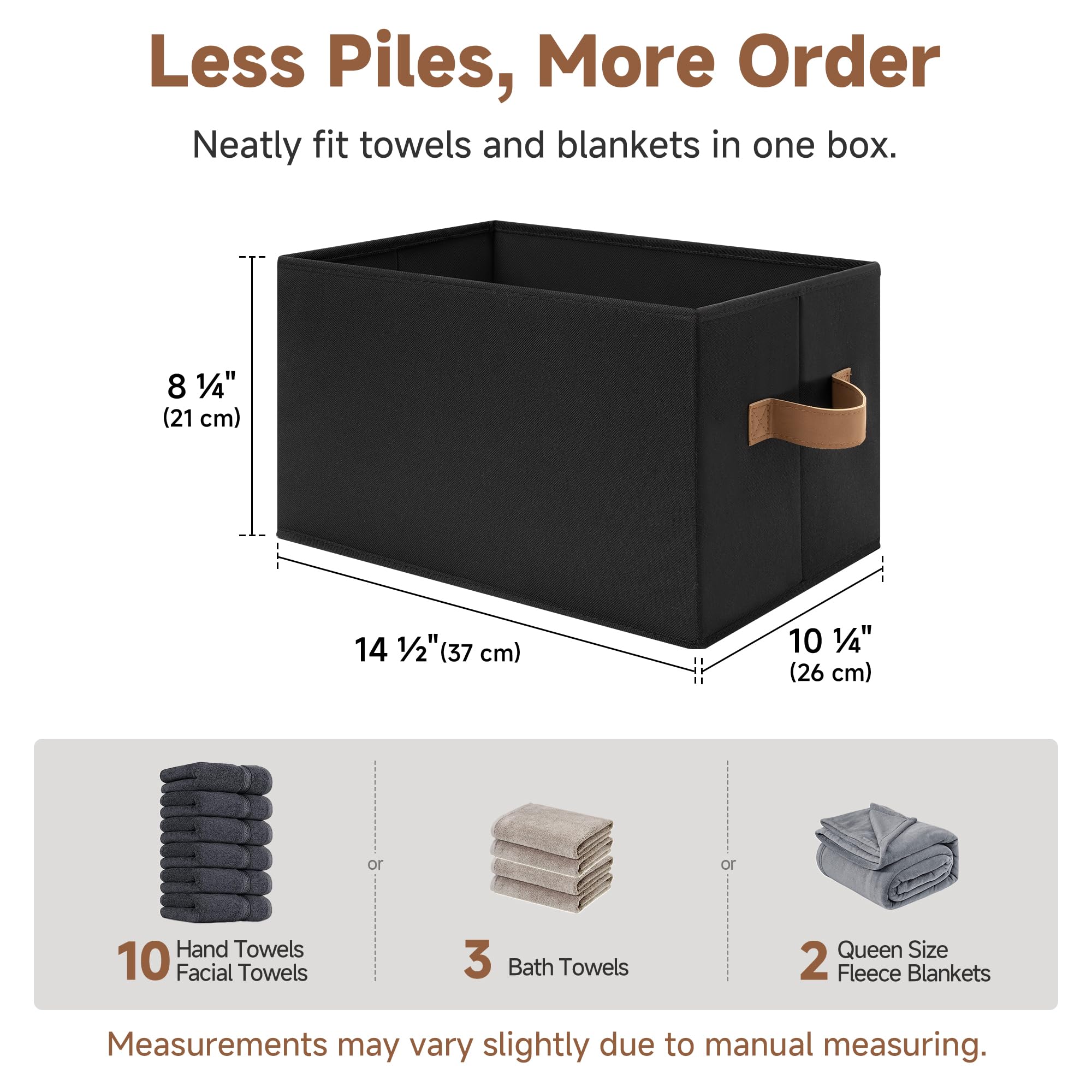 Closet Storage Bins (3 Count)