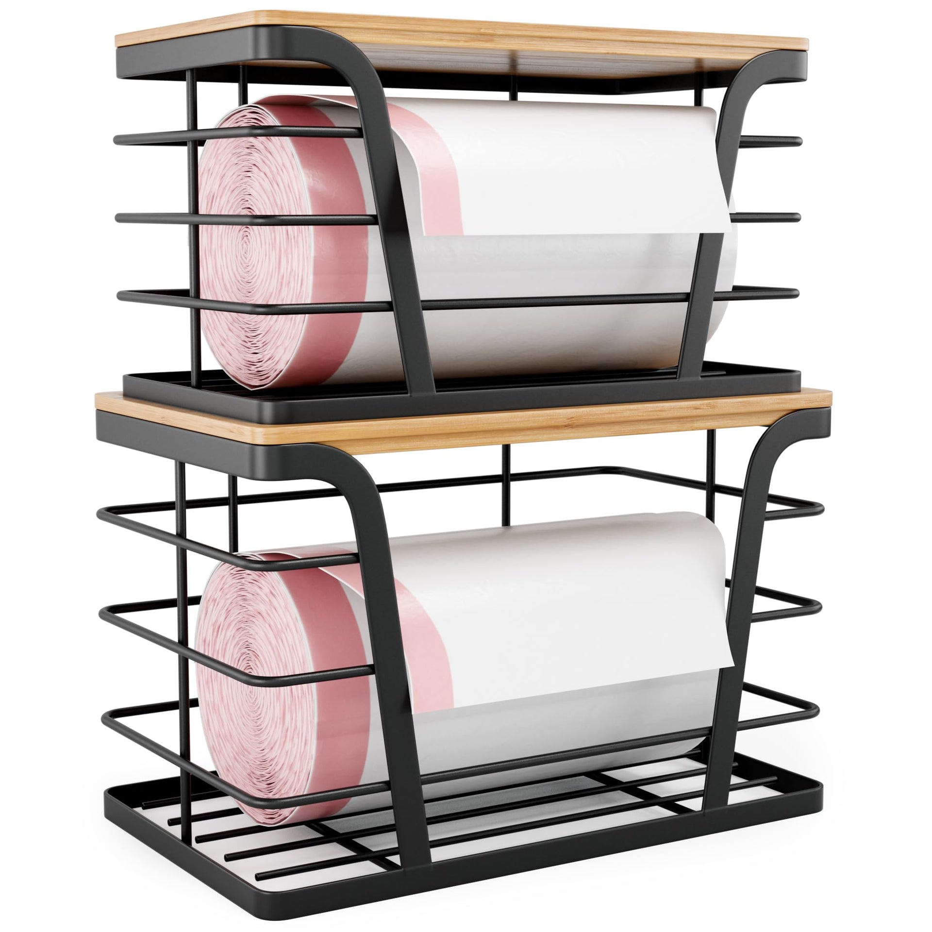 2 Pack Stackable Storage Laundry Kitchen Organizers (2 Count)