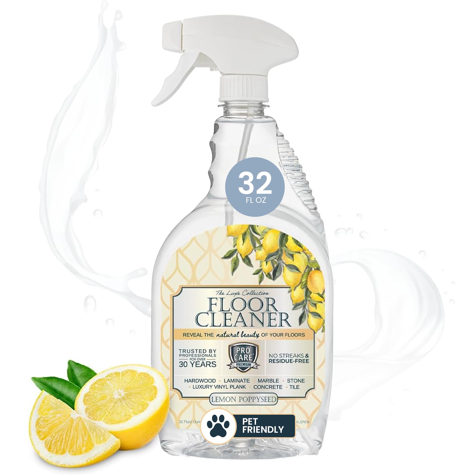 Lemon PoppySeed Floor Cleaner (32 Fl Oz)