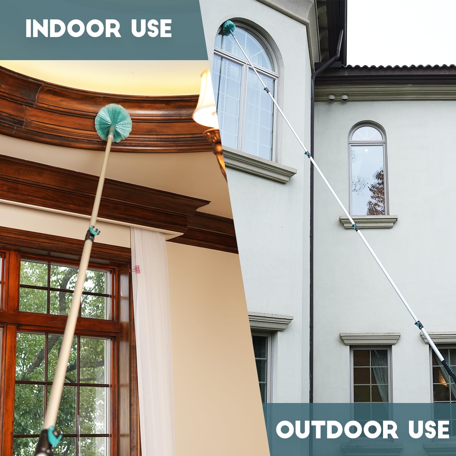 30 Feet High Reach Cobweb Duster with 6