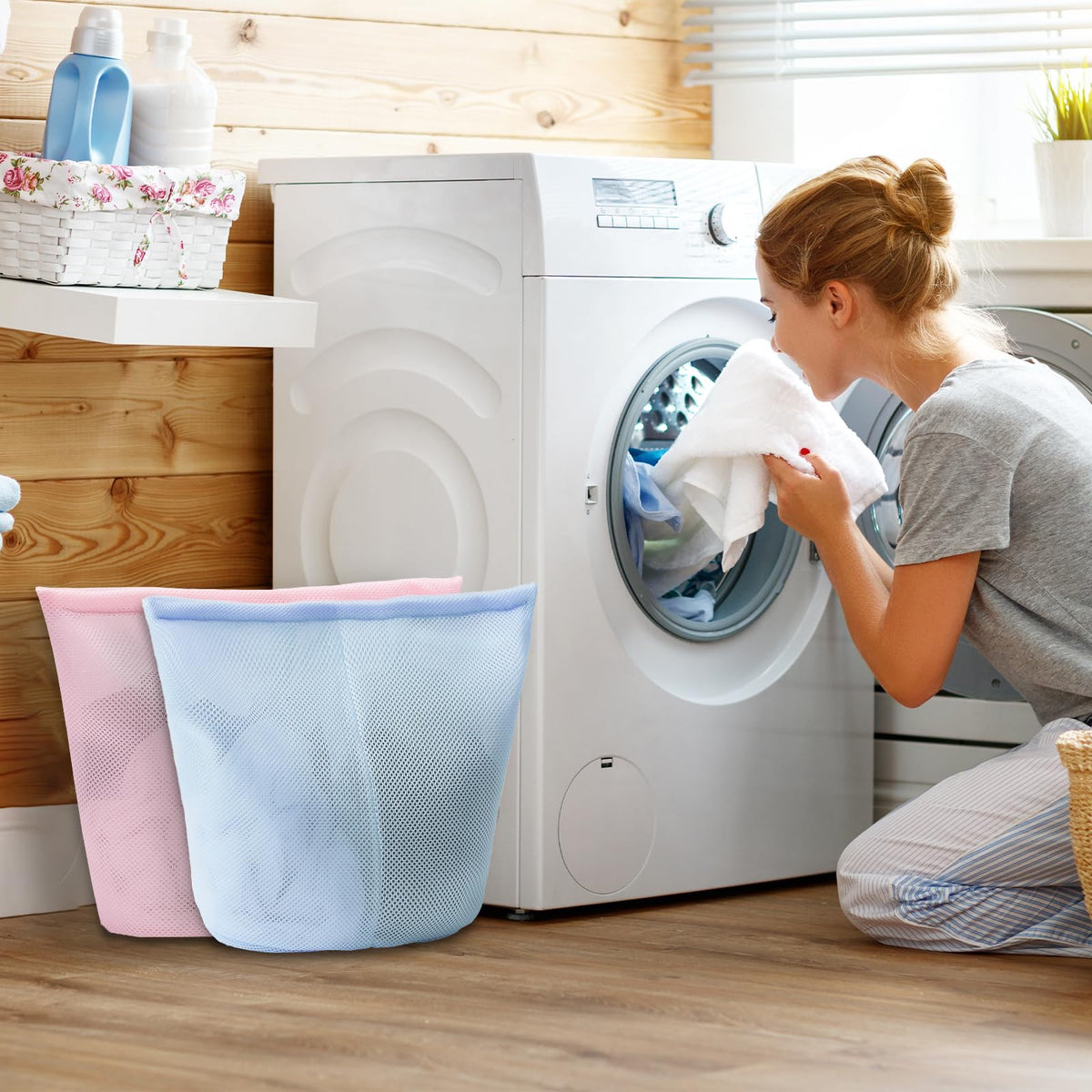 laundry bag with handles mesh laundry bags washing machine laundry totes travel storage and sorting bag for Clothes laundry bag for delicates