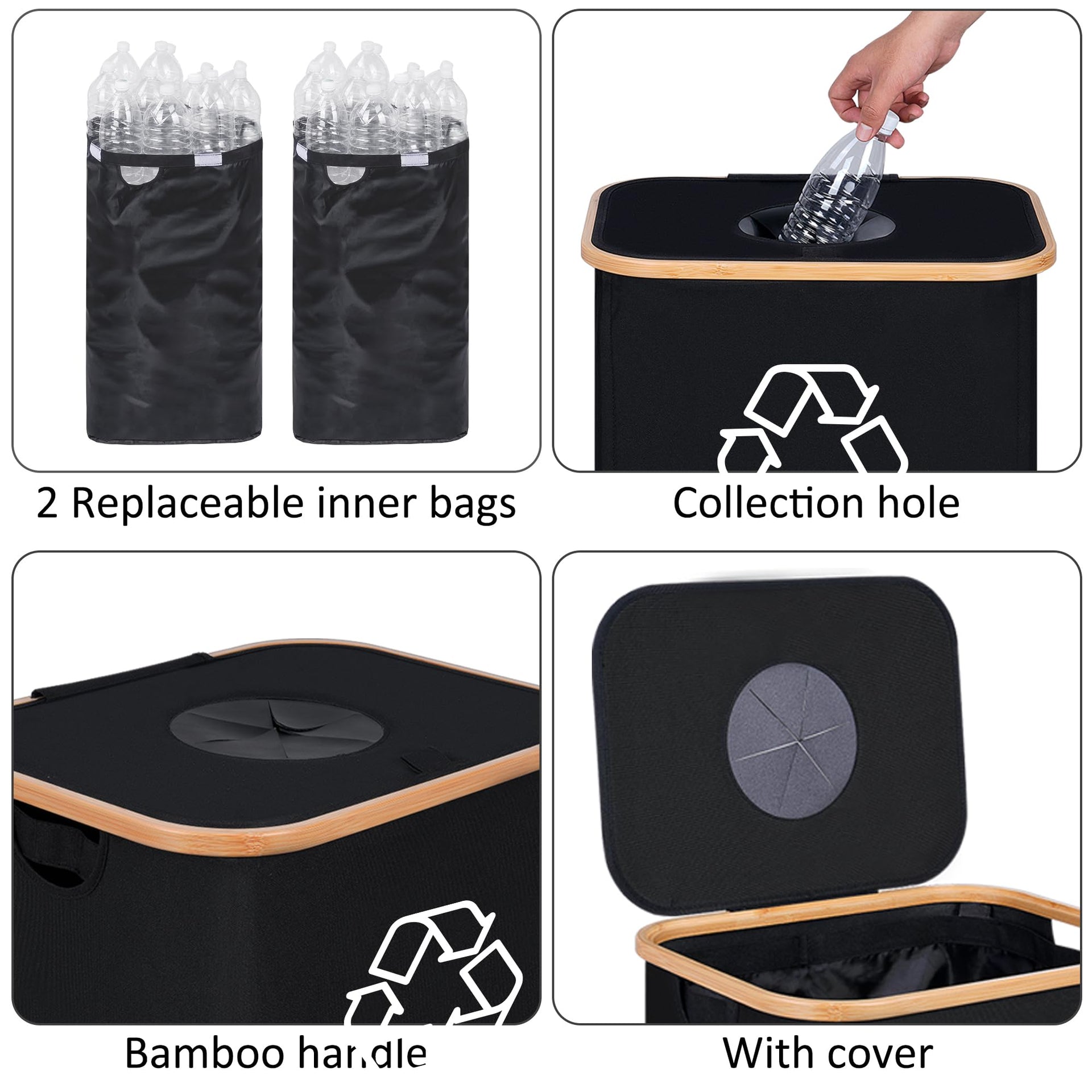 29 Gallons Recycling Bins for Kitchen