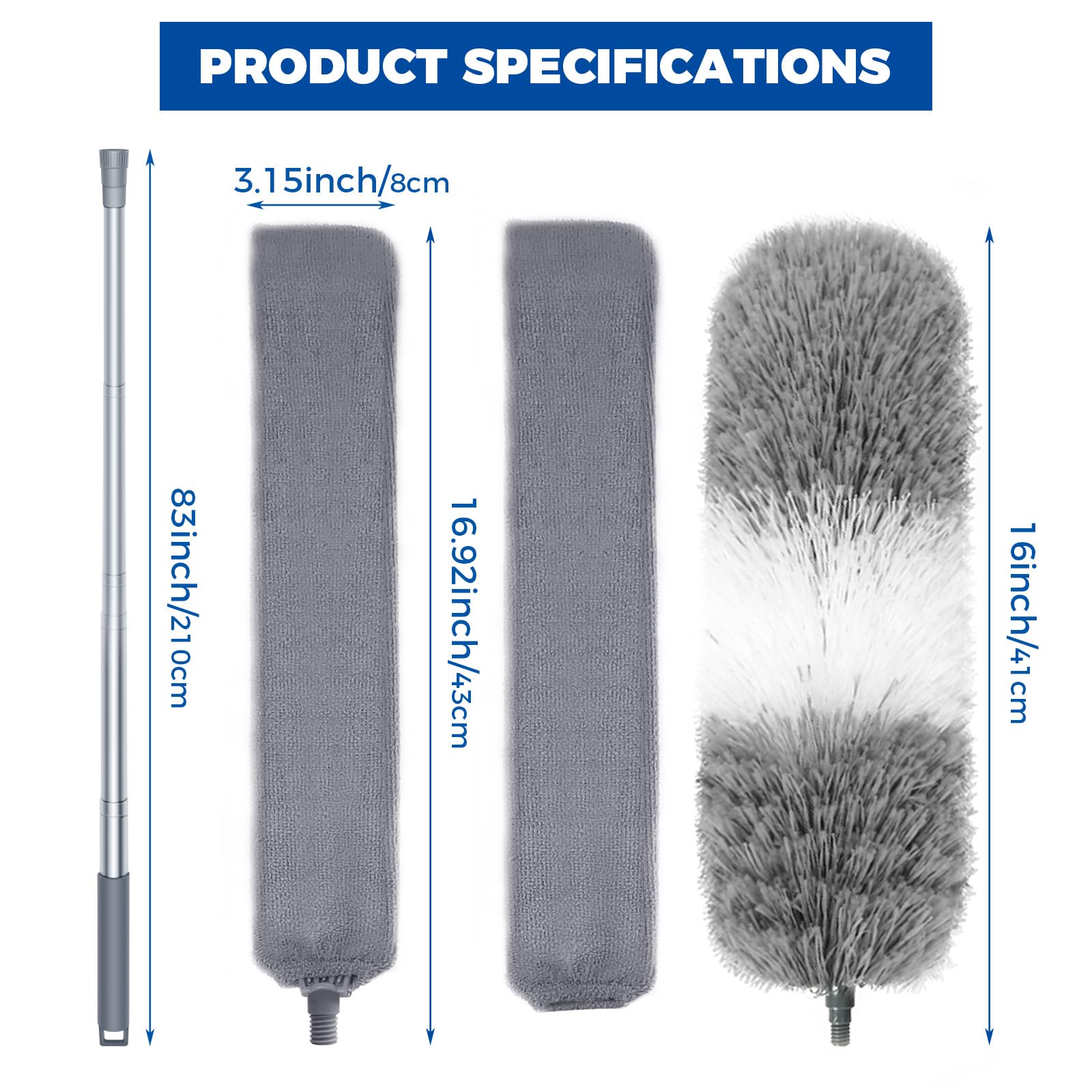 4 Pcs Dusters for Cleaning