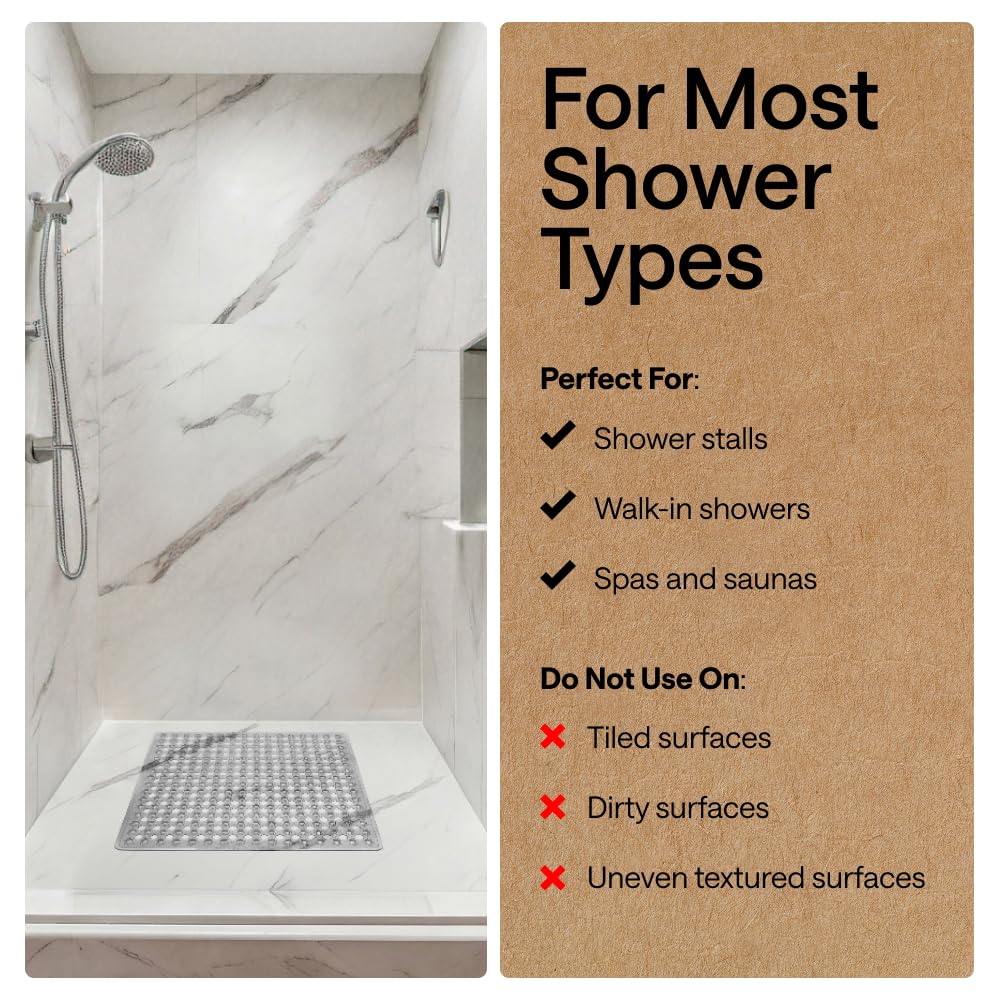 Patented Square Shower Stall Mat