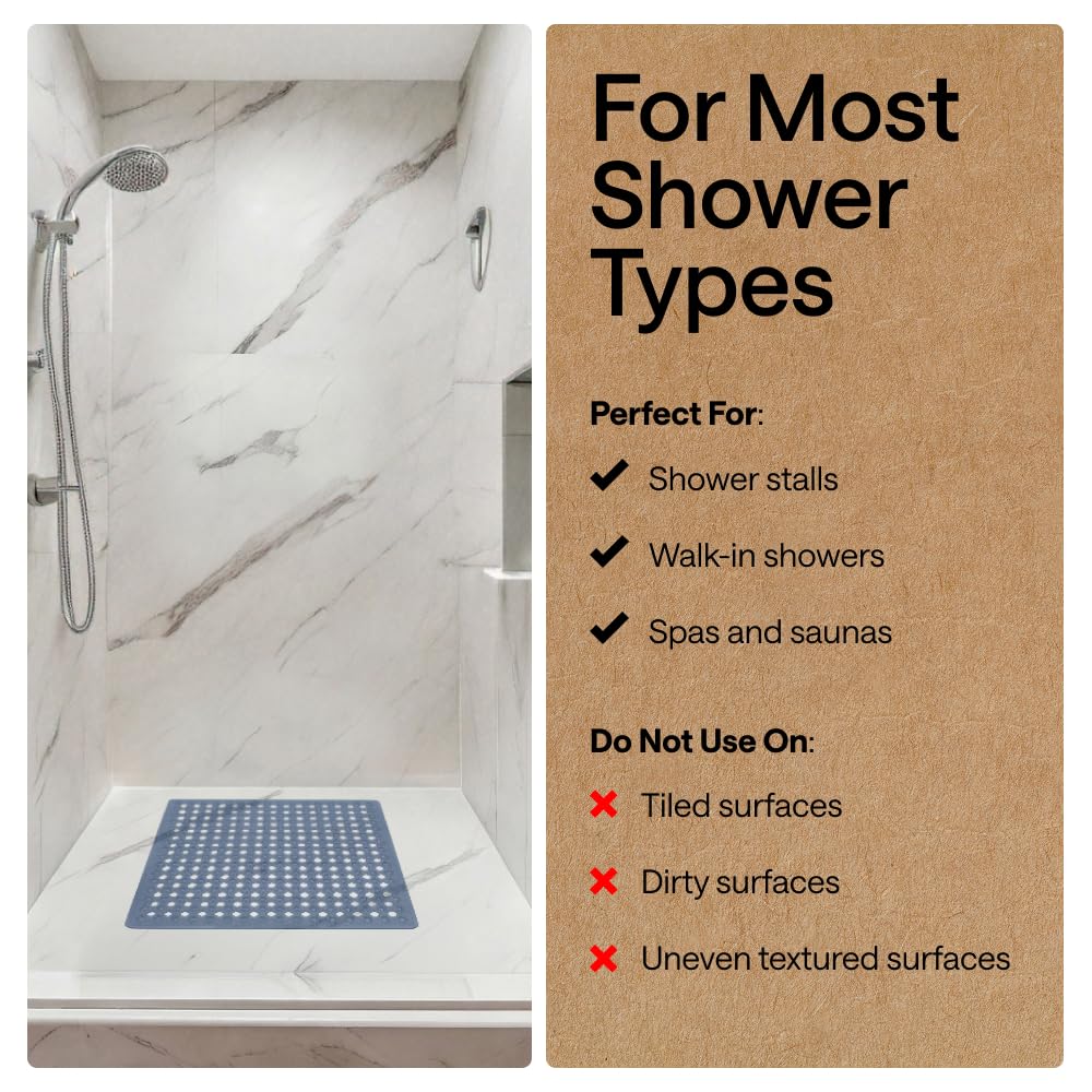 Patented Square Shower Stall Mat