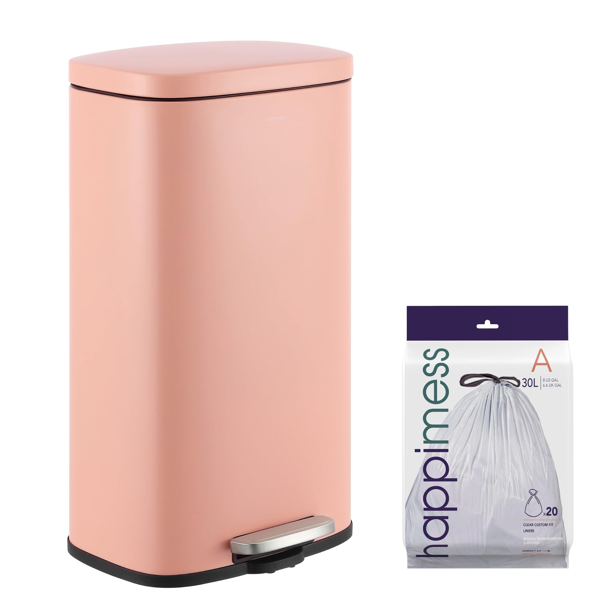 Curtis 8 Gal Step Trash Can Soft Close 25"