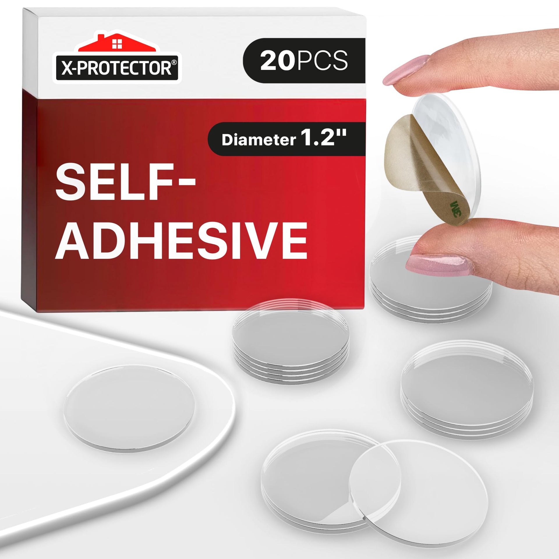 Glass Table Top Bumpers (20 Count)