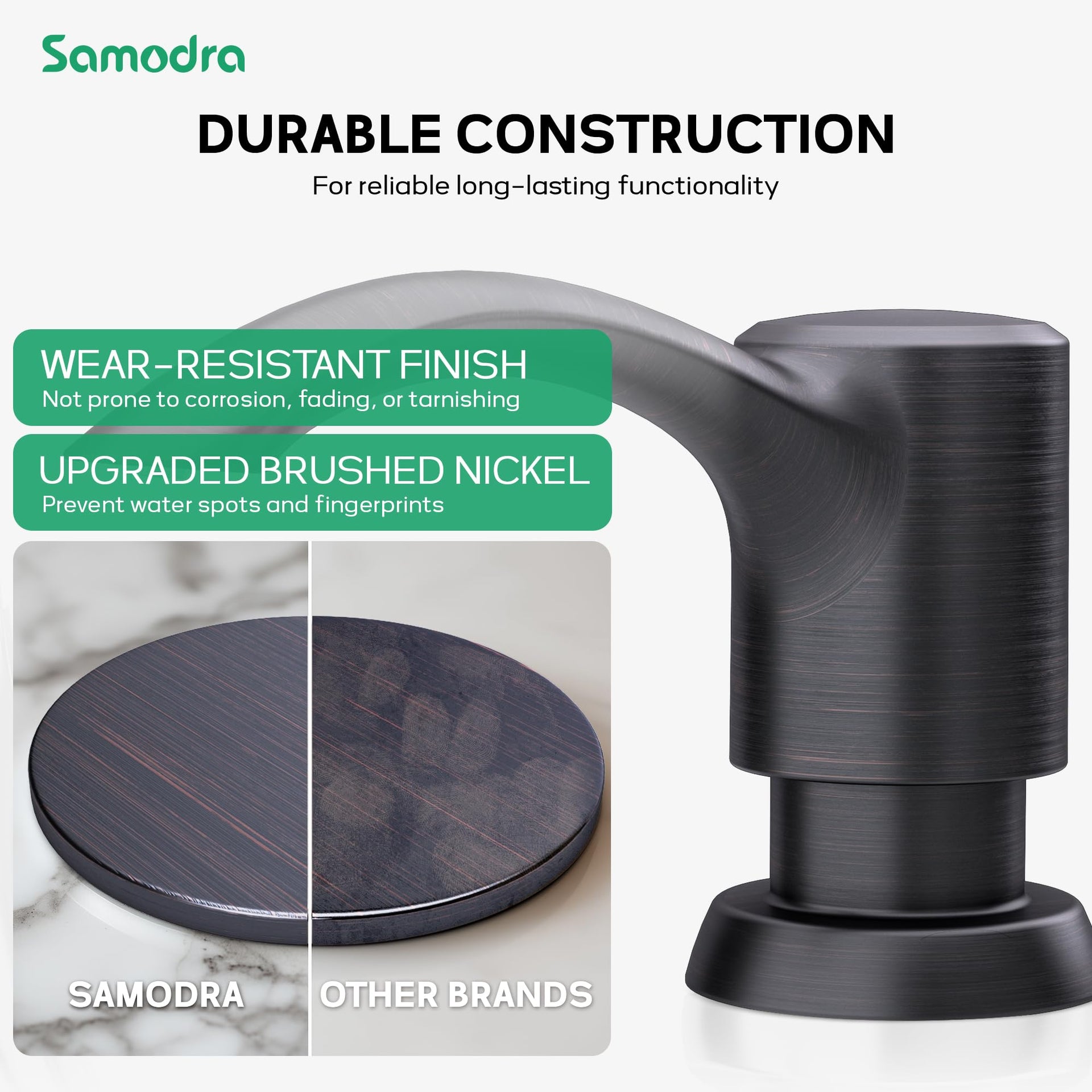 Built in Kitchen Sink Soap Dispenser with Extension Tube Kit