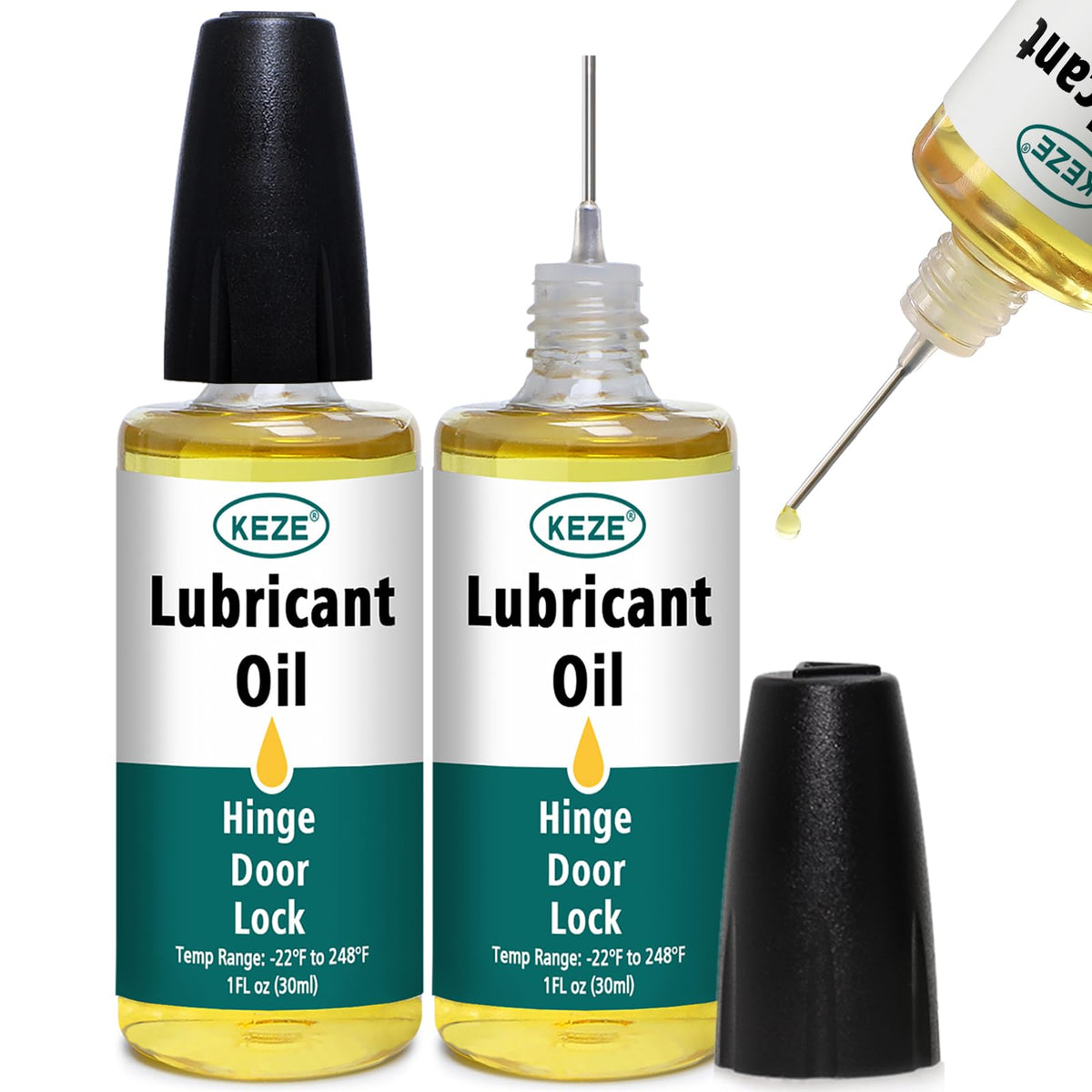 Squeaky Door Hinge Lubricant Knife Pivot Oil for Door Hinge Oil for Lock Scissors Watch Keyhole Knife Lube Synthetic Pocket Knife Lubricant with Needle Oiler 1 oz