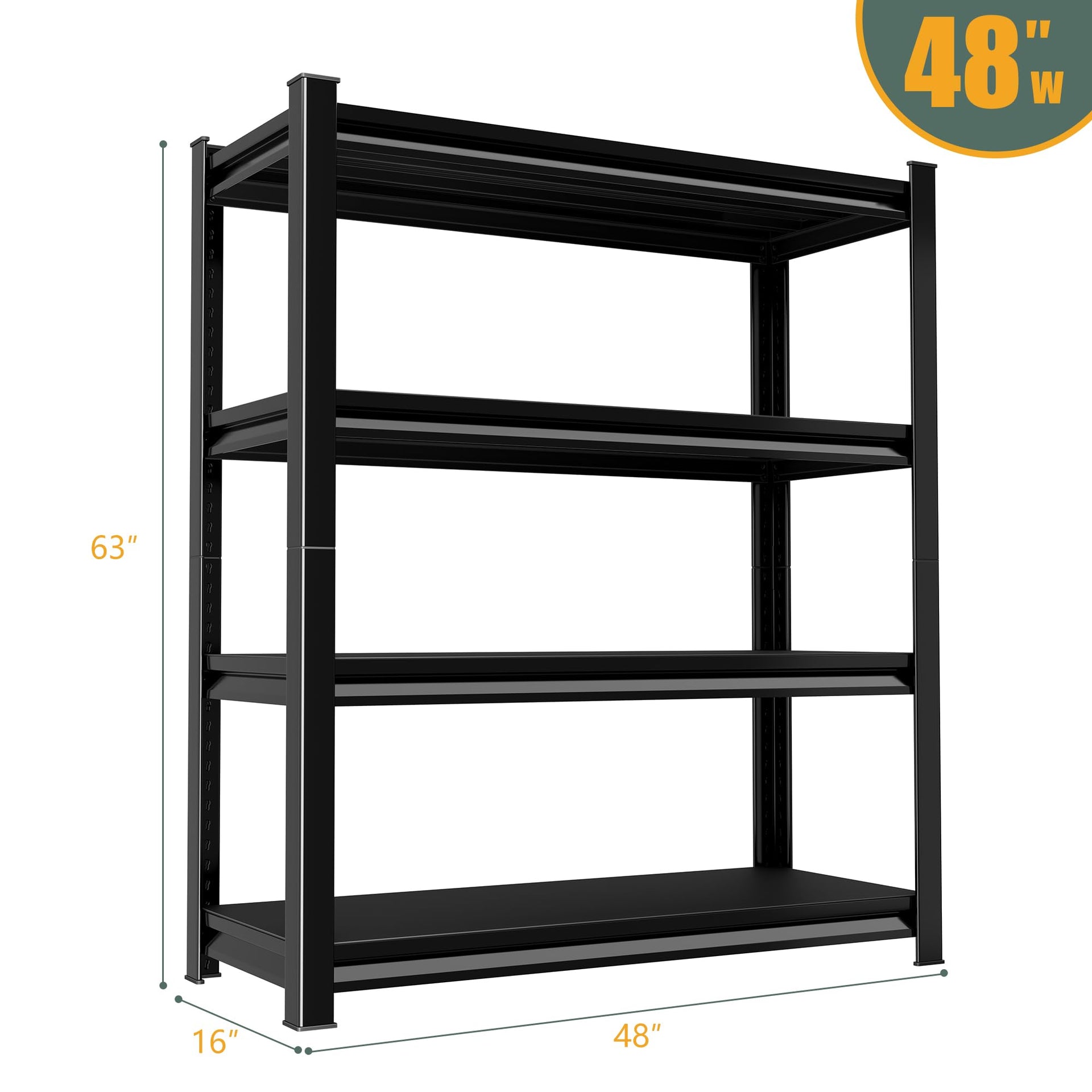 48" W Garage Shelving Heavy Duty
