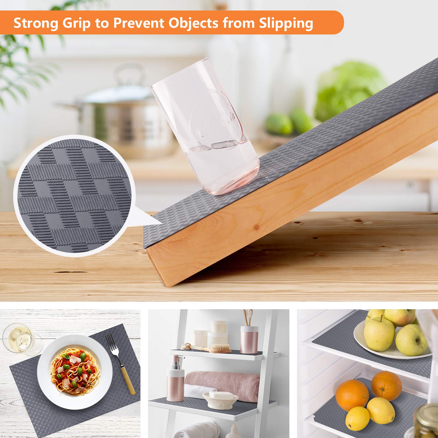 Shelf Liners for Kitchen Cabinets Non Adhensive