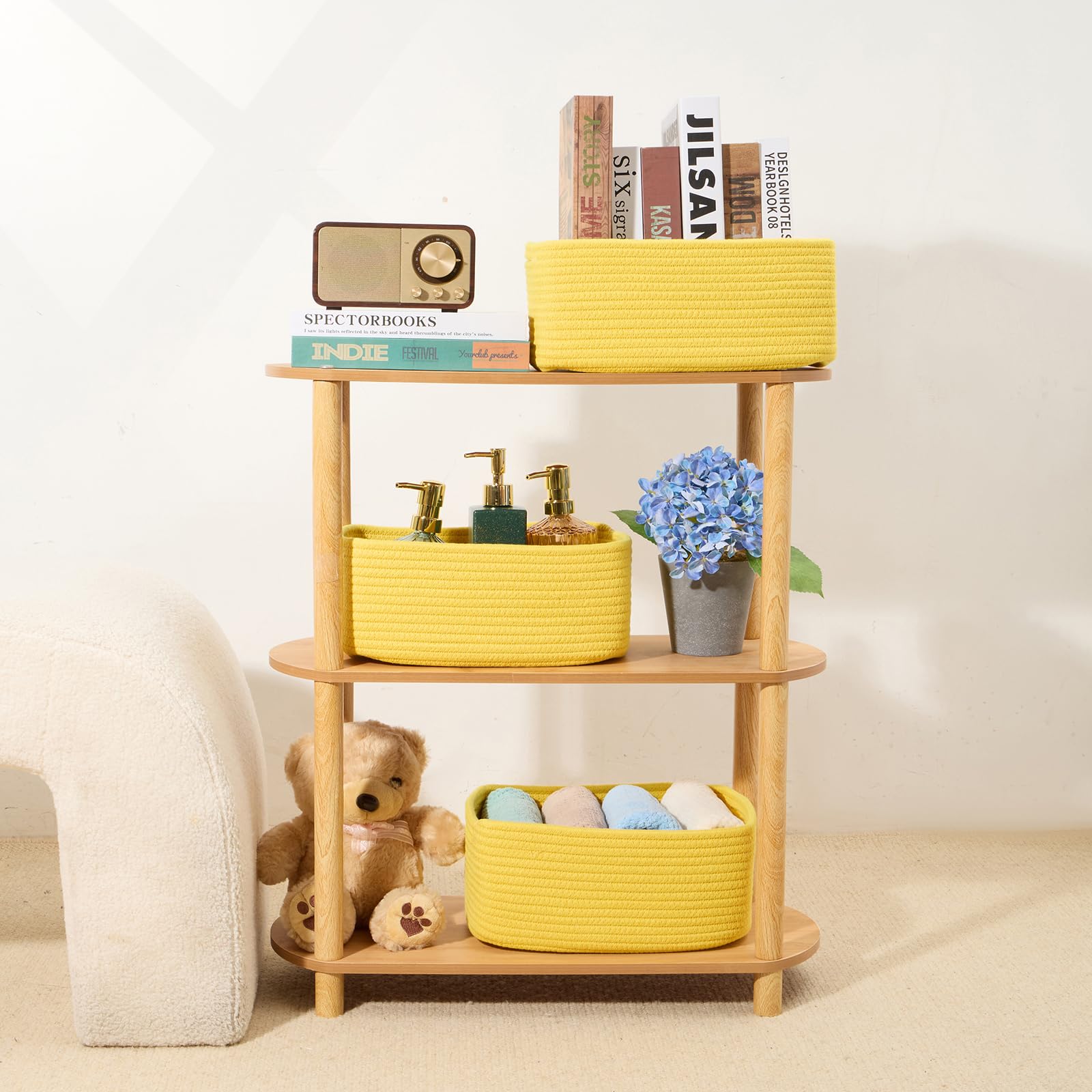 Small Storage Baskets for Organizing (4 Count)