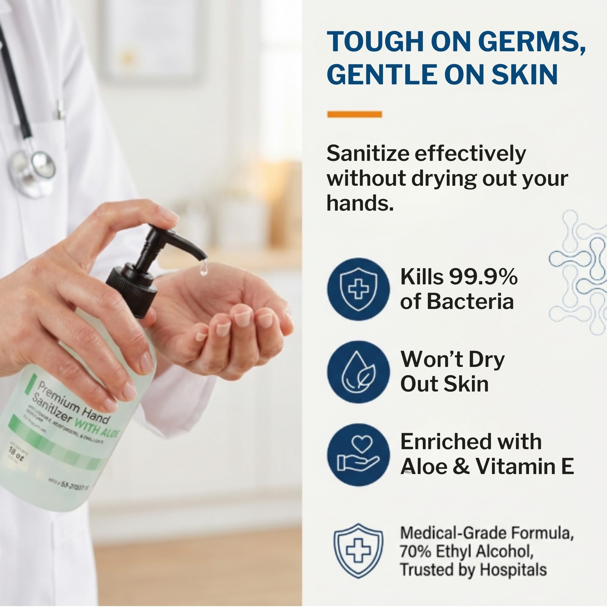 Hand Sanitizer with Aloe (54 Fl Oz)